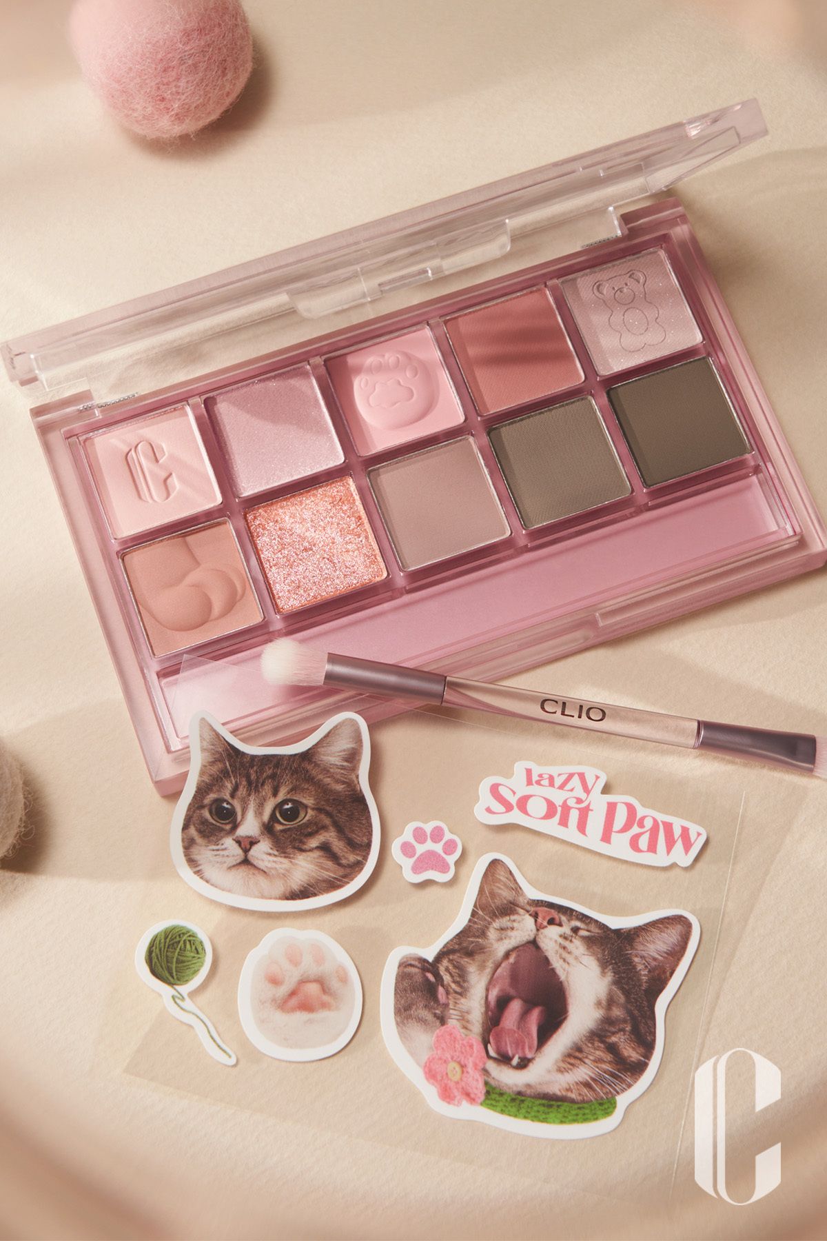 CLIO Çok Fonksiyonlu Far Paleti Clio Pro Eye Palette (20 Lazy Soft Paw)(Koshort in Seoul Limited)