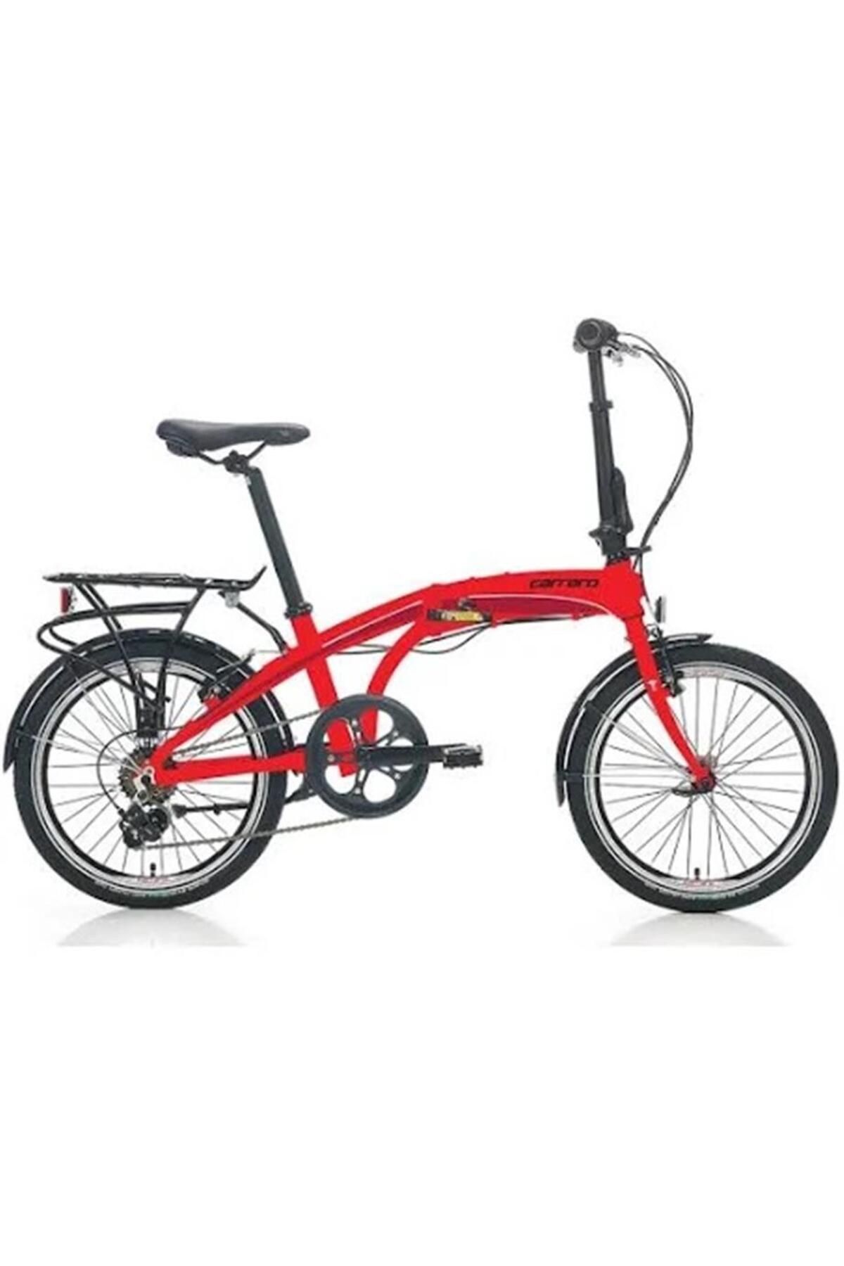 Carraro Flexı 106 Katlanır Bisiklet 320h V 20 Jant 6 Vites Kırmızı-siyah-beyaz