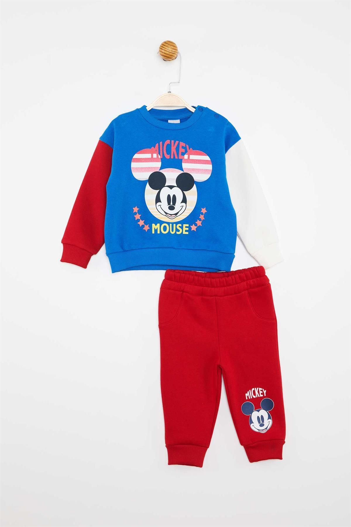 Mickey Mouse Lisanslı Erkek Bebek 2'li Takım 21129