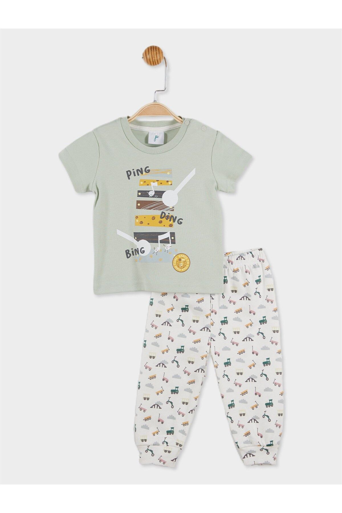 Panolino Erkek Bebek Baskılı Pijama Takımı 20741