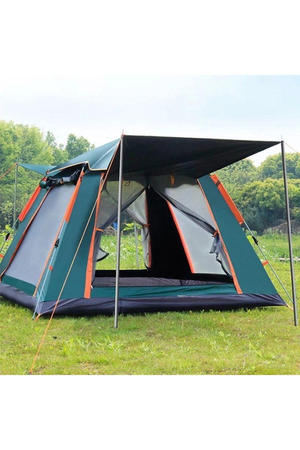 Trend Maison 4 Kişilik Tam Otomatik Tenteli Çadır - Kamp Çadırı 215x215x145