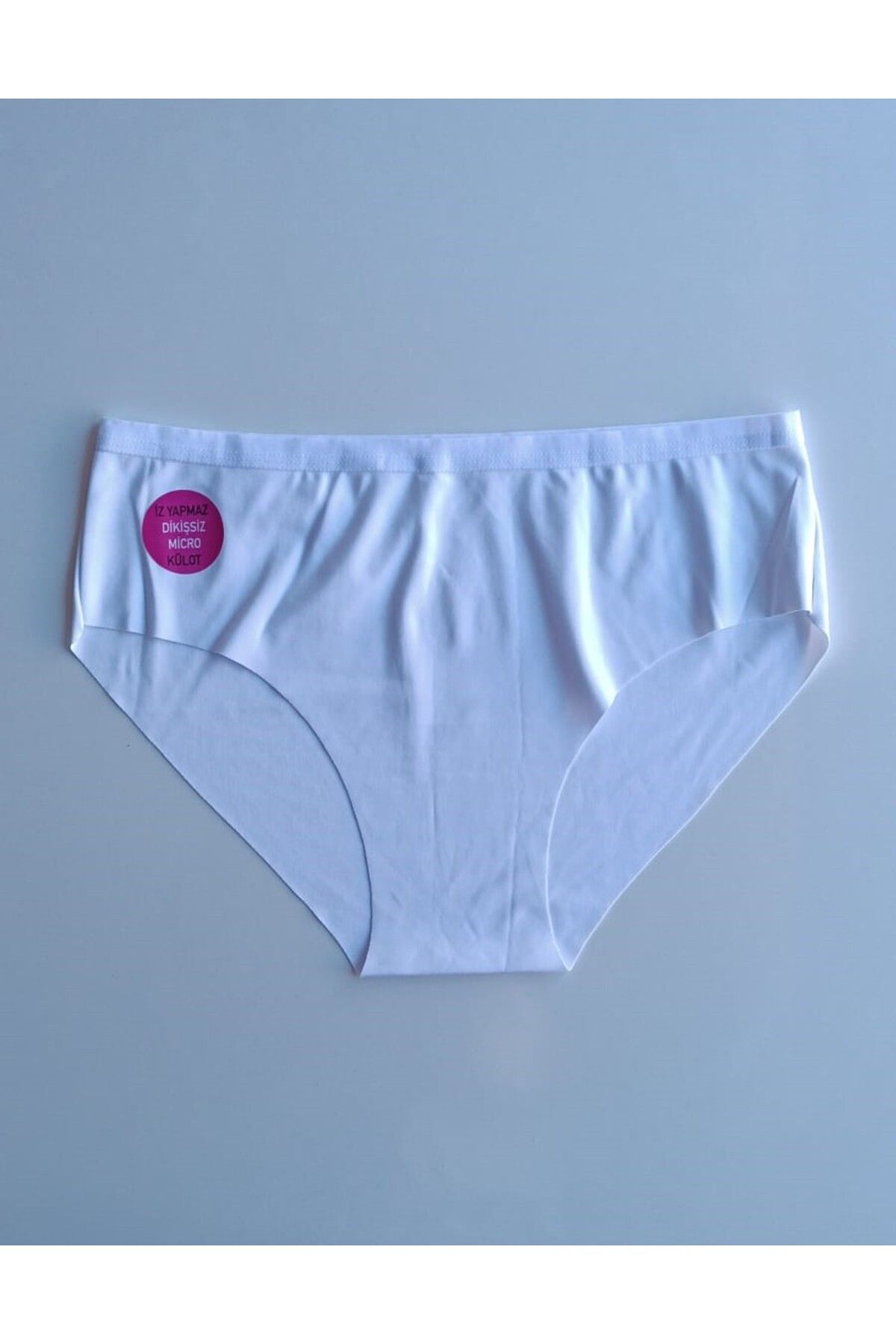 Dondeza Beli Lastikli Kadın Normal Bel Dikişsiz Külot İz Yapmayan Yumuşak Mikro Kumaş Bikini Külot XL