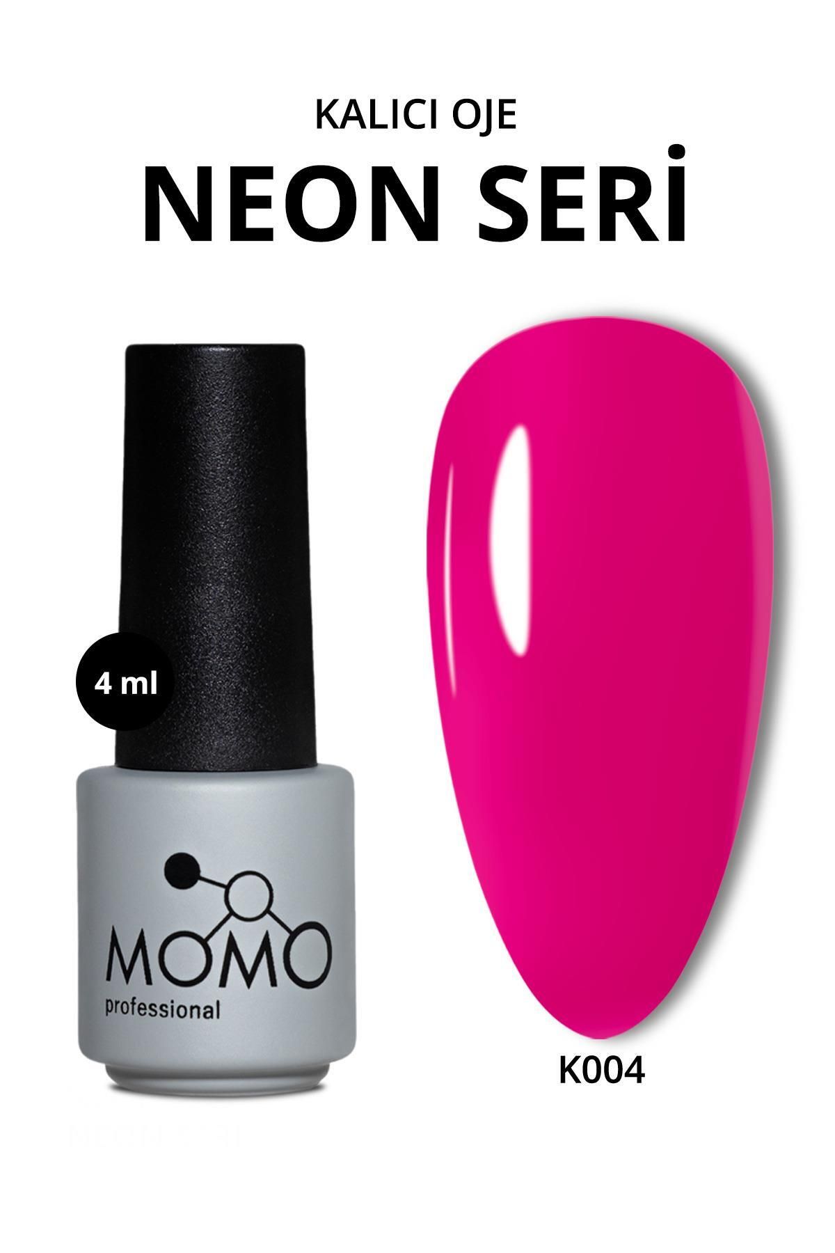 MOMO professional Kalıcı Oje N004 Neon Fuşya Pembe 4 ml