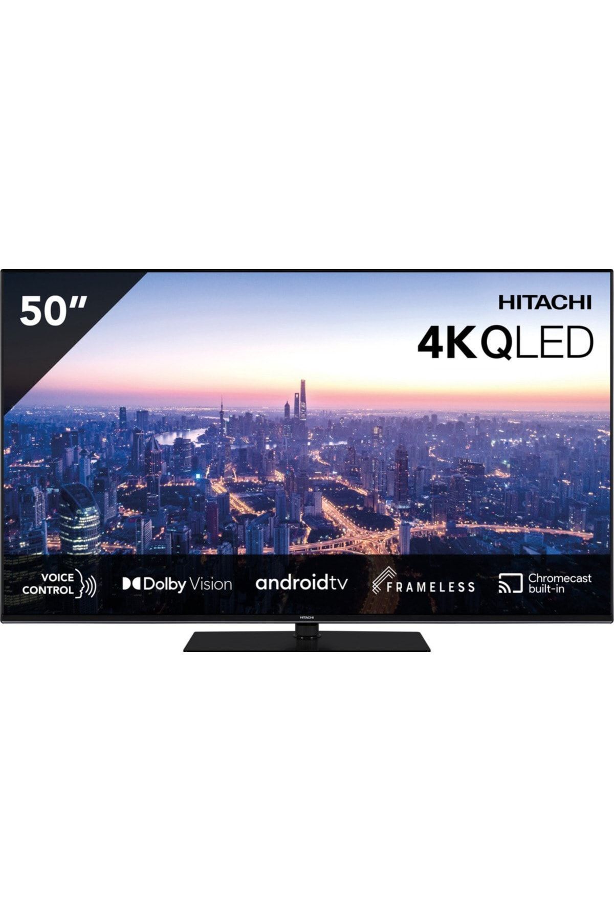 Hitachi 50" / 127 Ekran Uydu Alıcılı 4K Ultra HD Android QLED TV