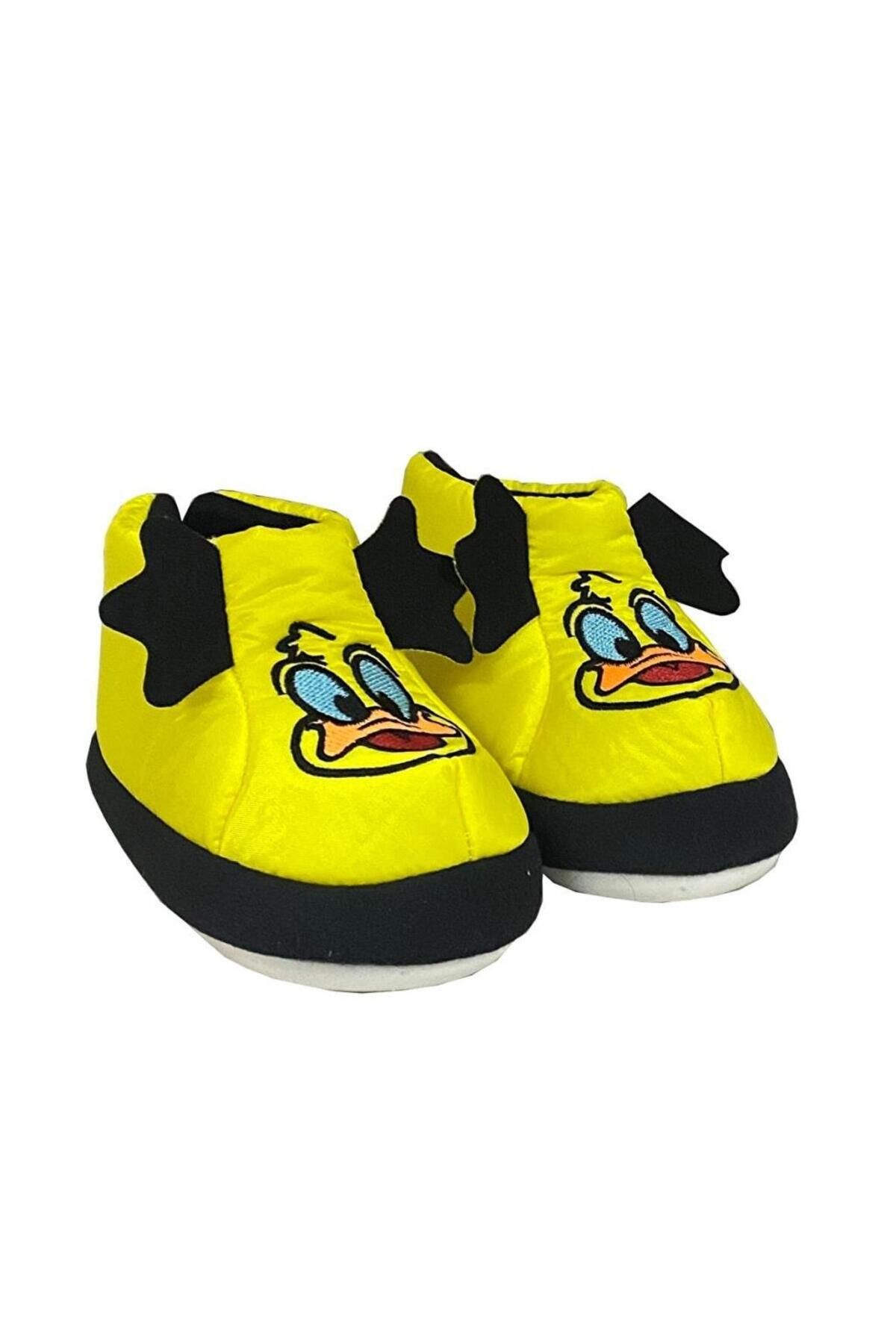 ellaboni Unisex Çocuk Hayvanlı Sarı Ördekli Panduf Anaokulu Ayakkabısı
