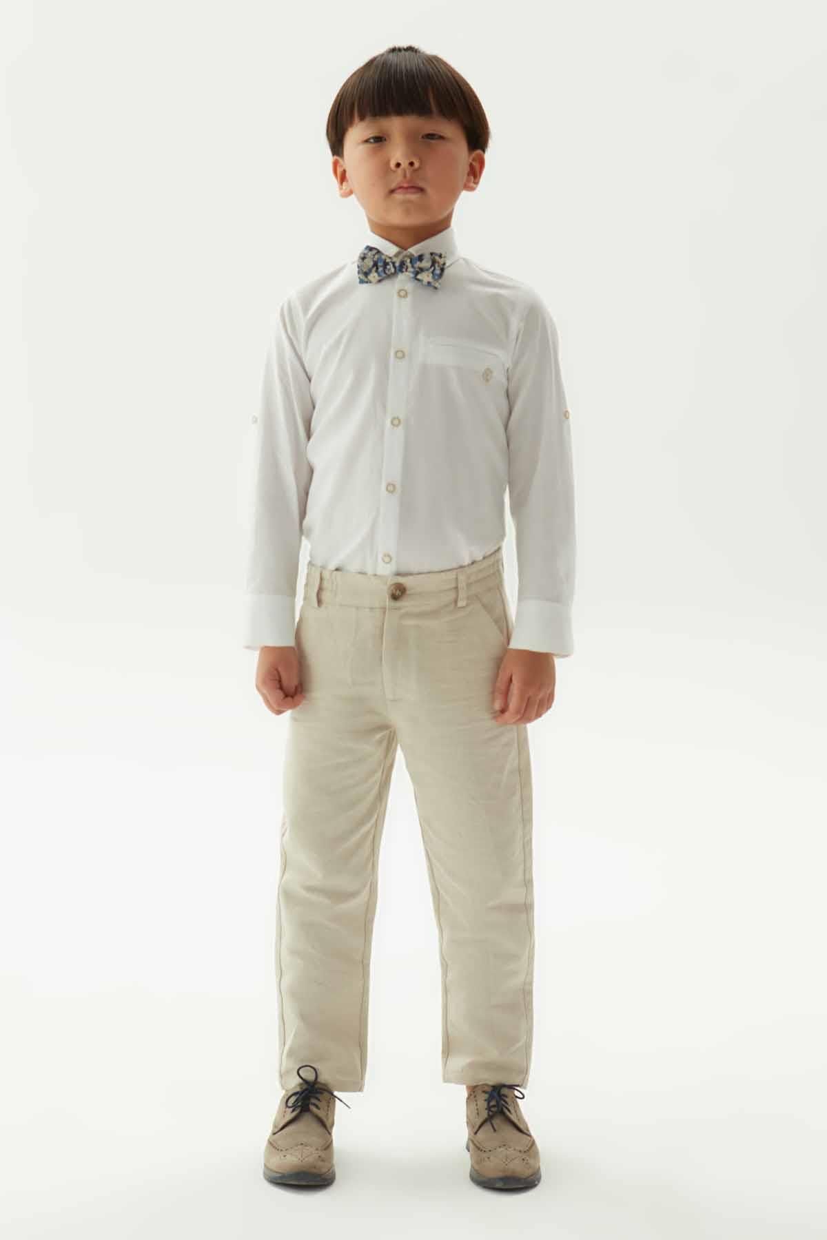 Nebbati BG Store Erkek Çocuk Beyaz Gömlek