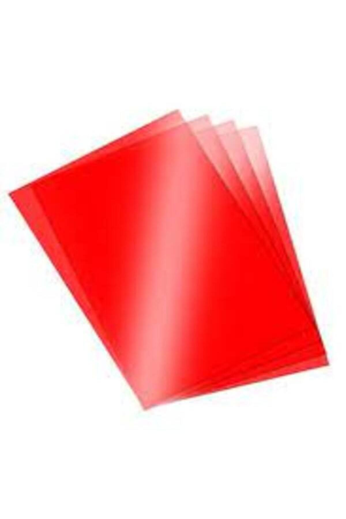 Yerli Asetat Kağıdı 5'li Şeffaf Kırmızı