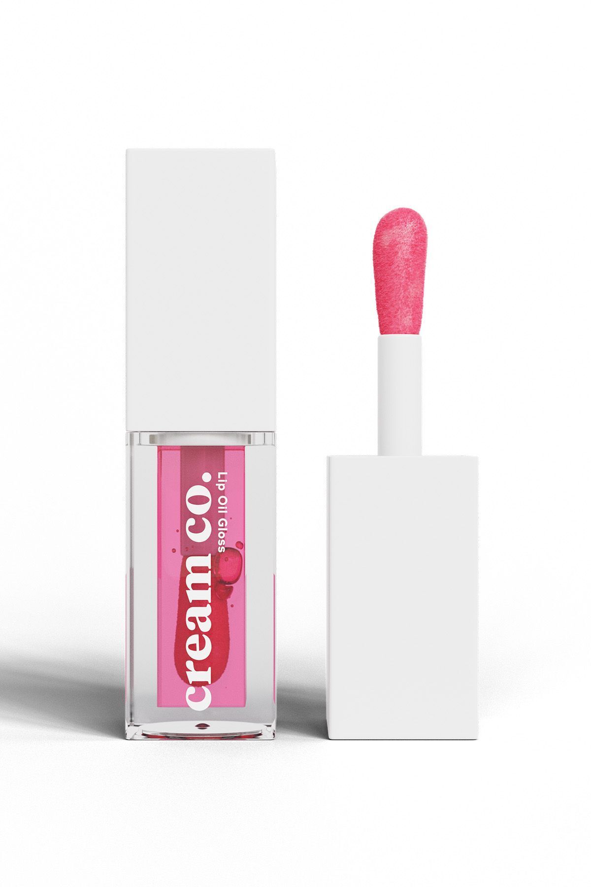 Cream Co. Lip Oil Gloss Dudak Parlatıcısı Nemlendirici Besleyici Dudak Bakım Yağı Ahududu Aromalı