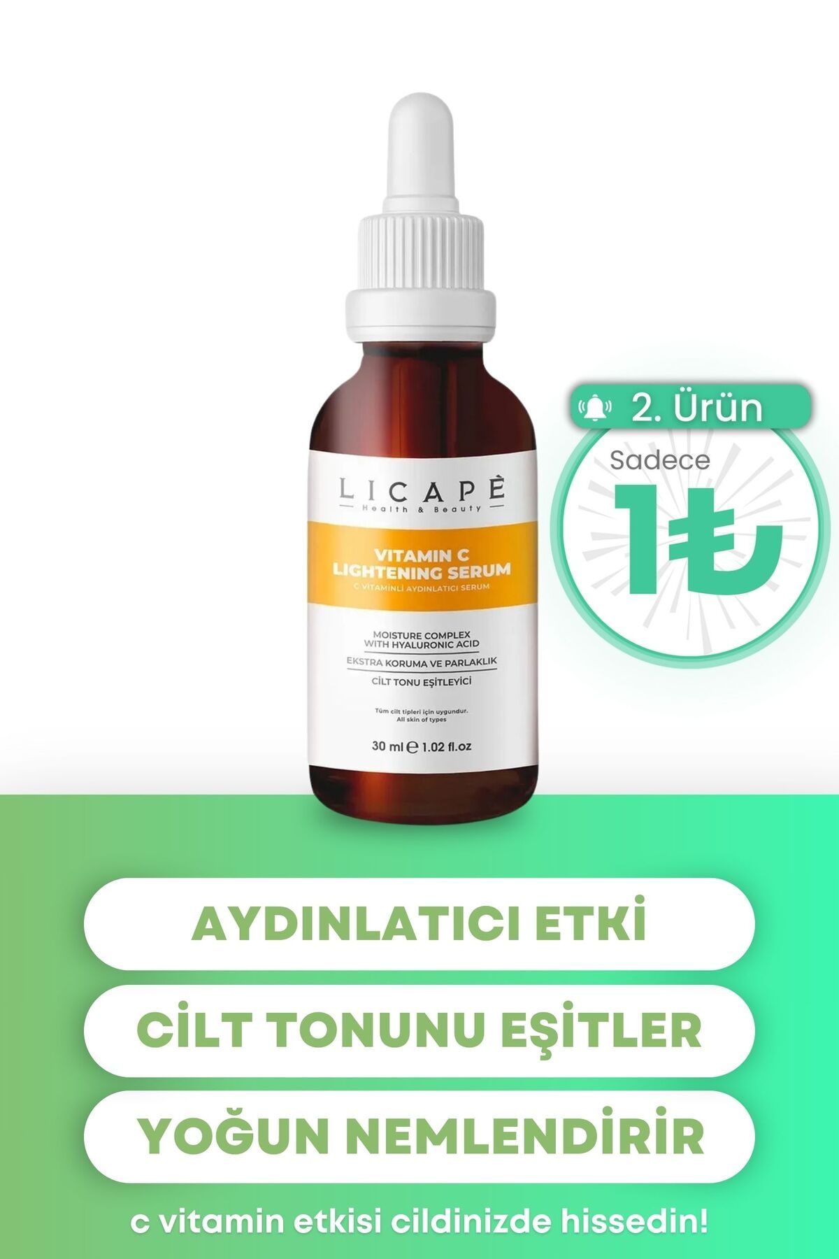 Licape C Vitaminli Aydınlatıcı Serum 30 ml