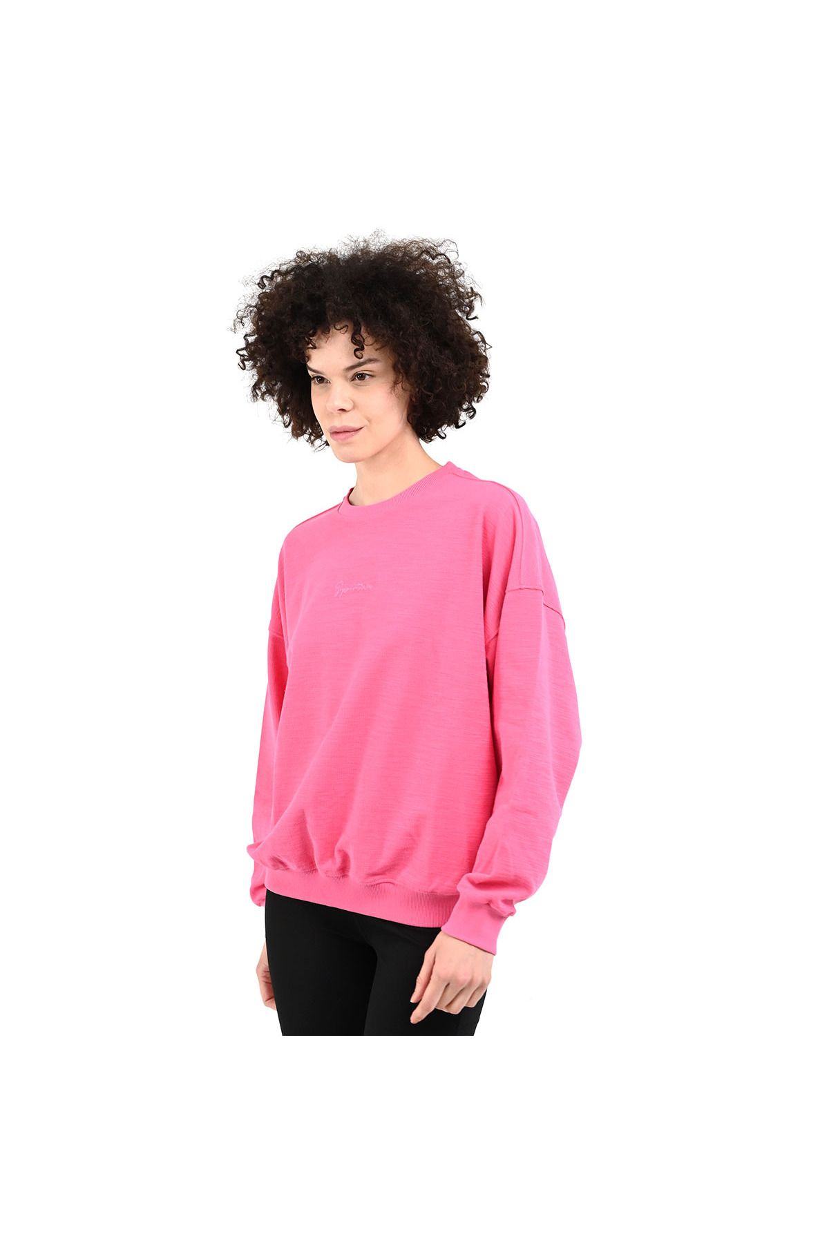 Sportive Luna Kadın Pembe Günlük Stil Sweatshirt 24yktl13d22-pmb