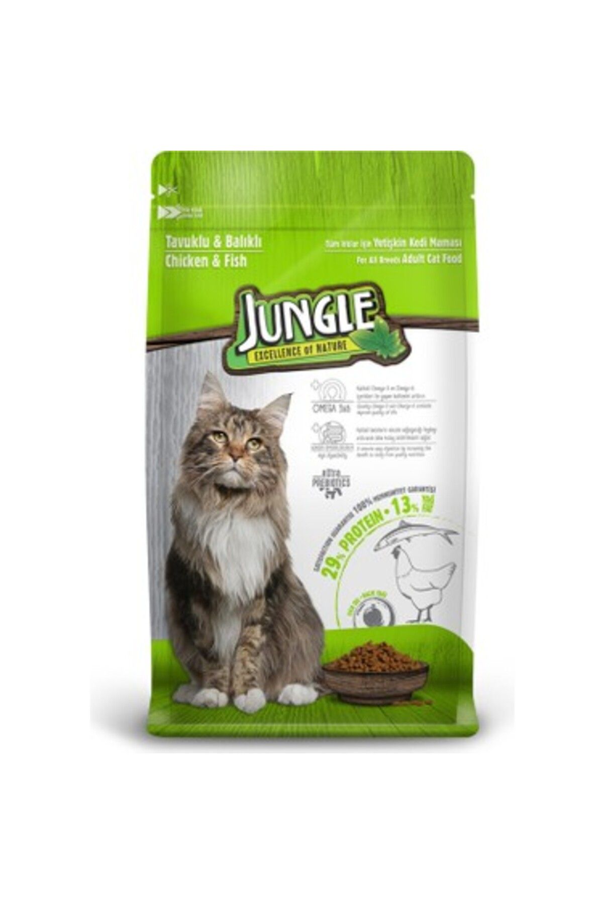 Jungle Tavuk Ve Balıklı 1.5 Kg Yetişkin Kedi Maması