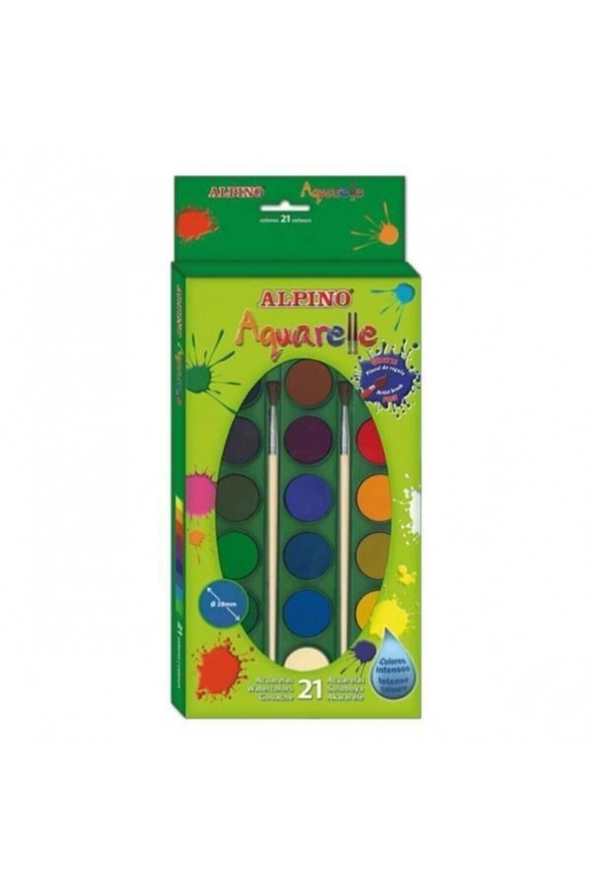 Alpino Aquarelle 21 Renk Fırçalı Sulu Boya Aq-02