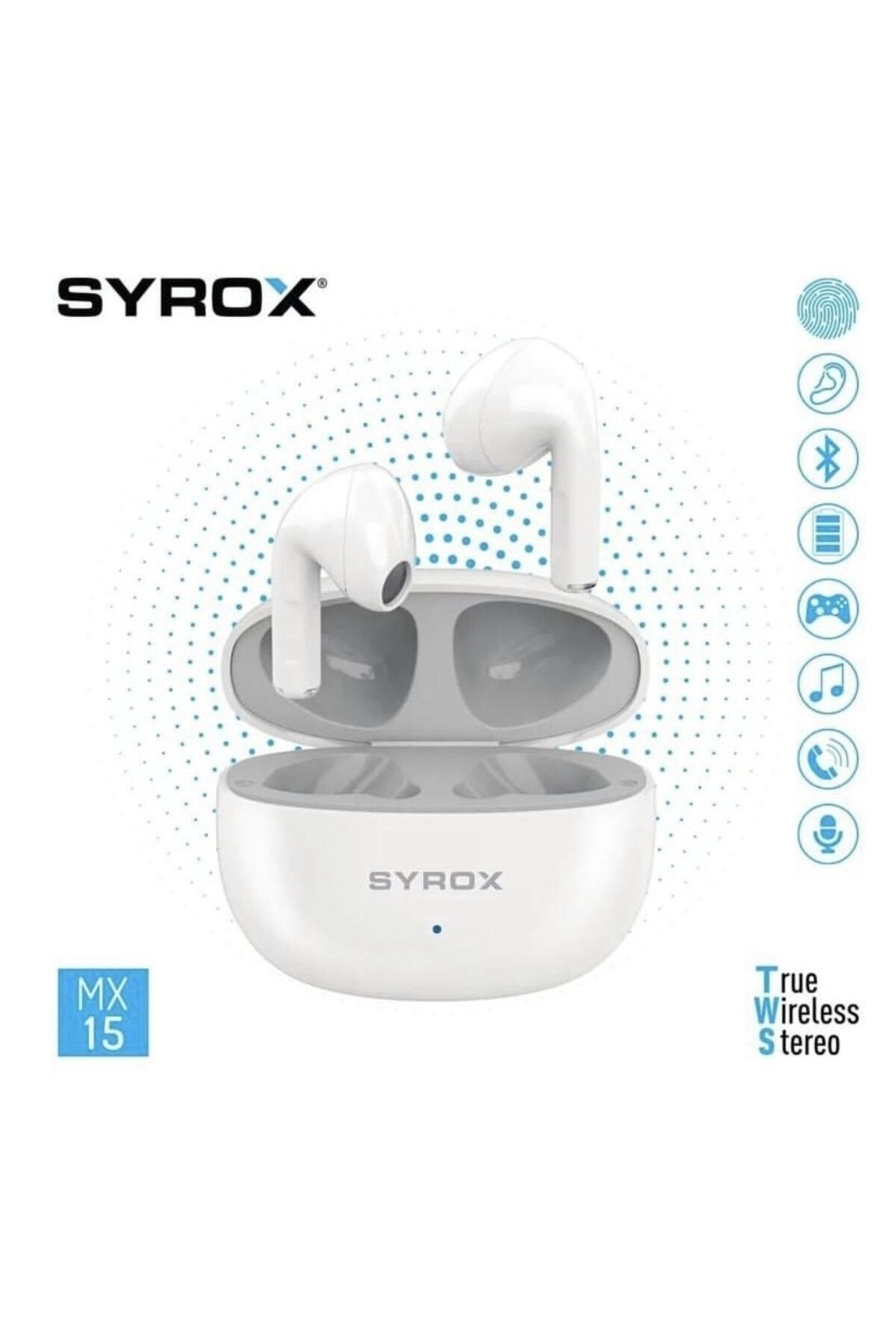 Syrox MX15 Dokunmatik Bluetooth Kulaklık Tws