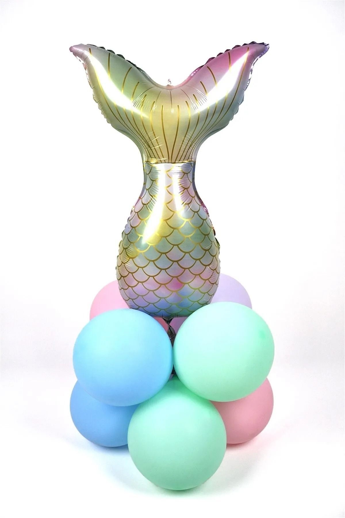 Le Mabelle Deniz Kızı Kuyruğu Doğum Günü Balon Set