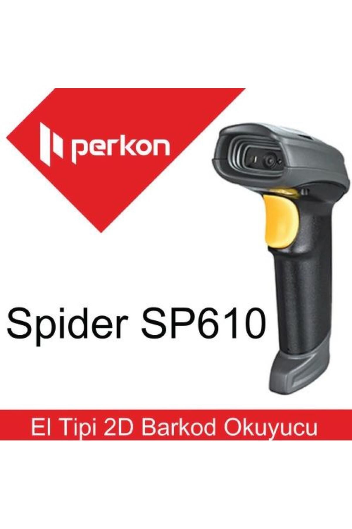 Spider Perkon Spider SP610 2D Kablolu Barkod Okuyucu + Stand