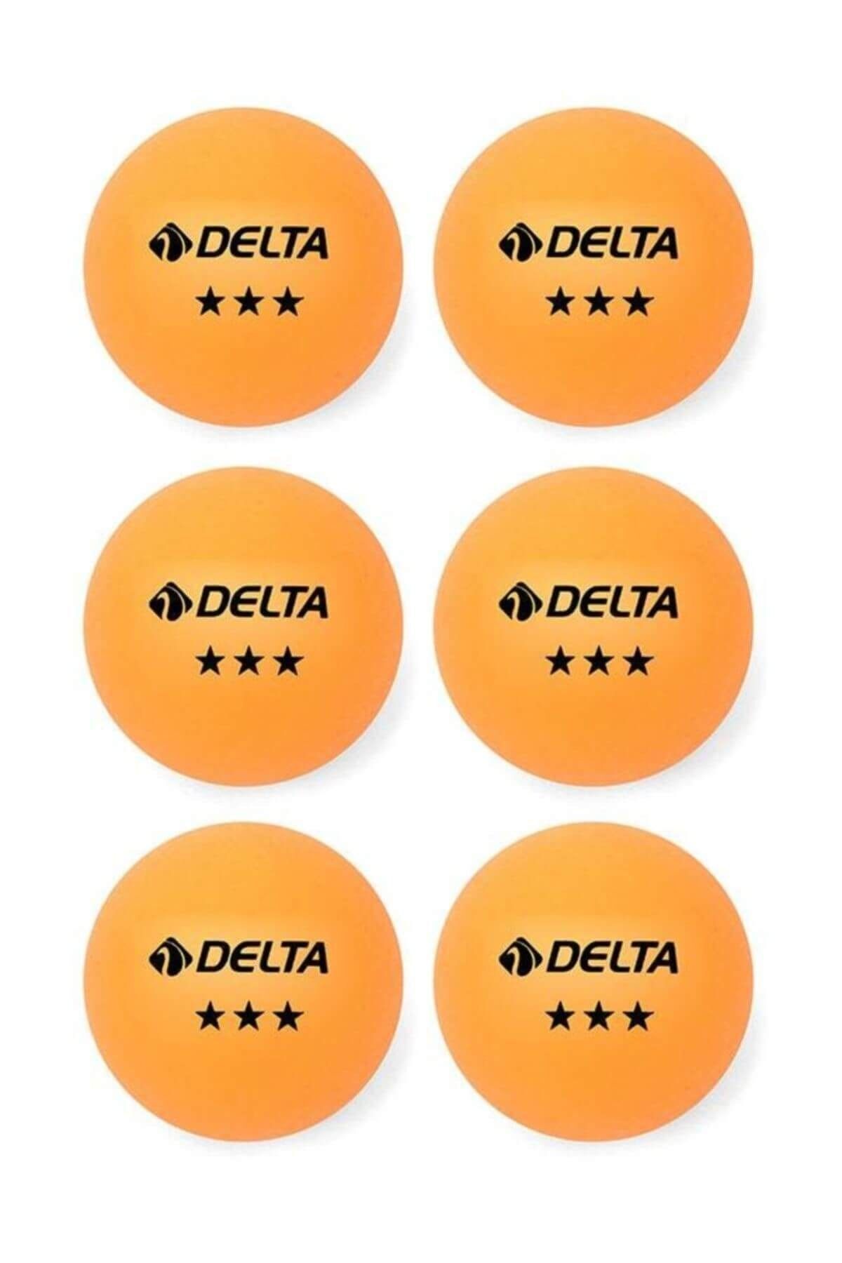 Delta 6 Adet Turuncu Masa Tenisi Topu ( Pinpon Topu )