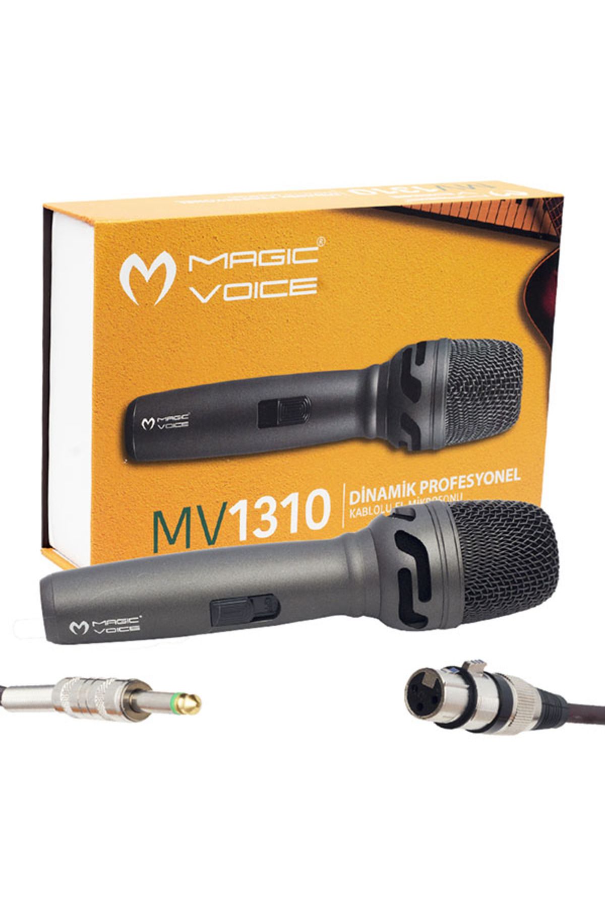 Genel Markalar Magıcvoıce Mv-1310 Dinamik Professıonal Kablolu El Mikrofonu (5 Metre Kablolu) (4172)