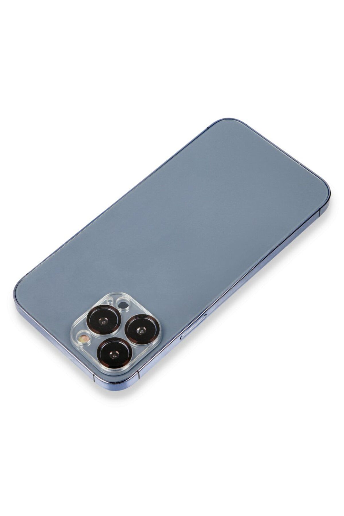 Genel Markalar İphone 12 Pro Max Metal Kamera Lens Koruma Cam - Ürün Rengi : Gümüş -