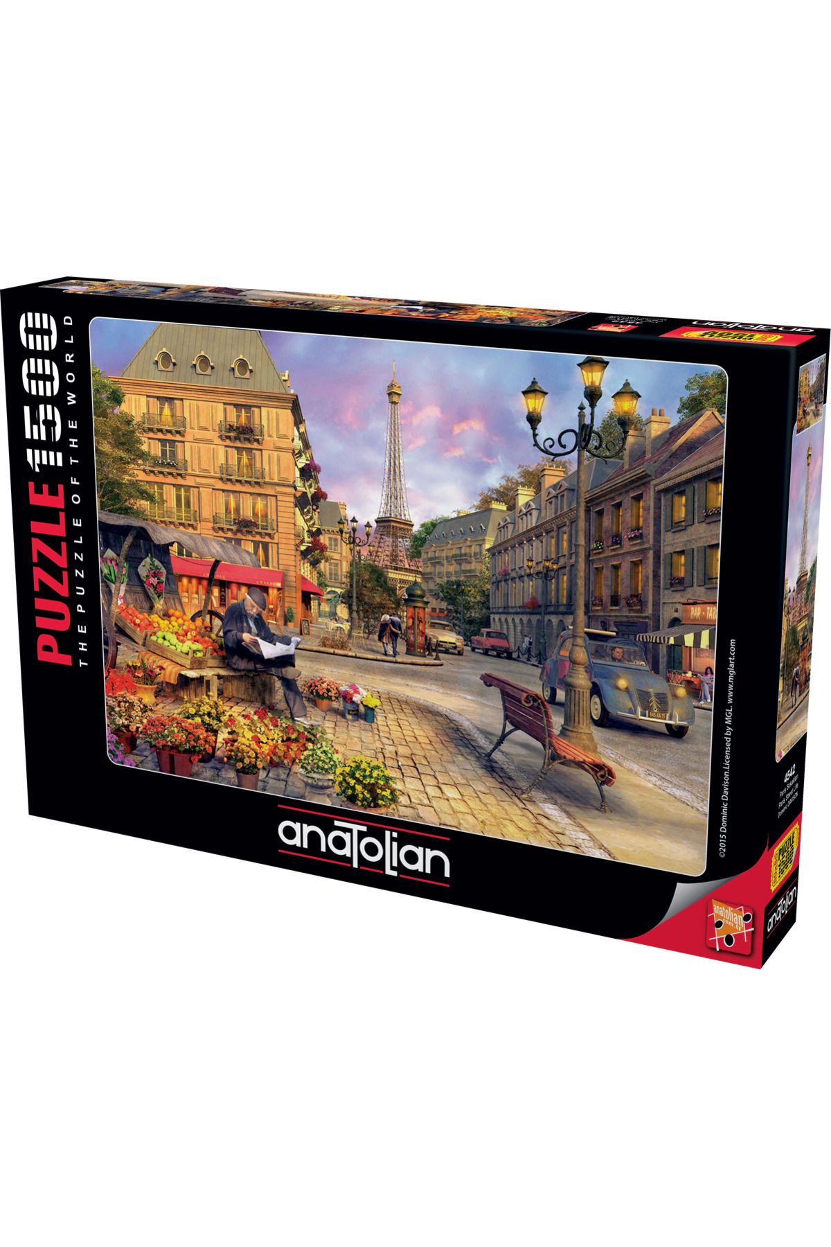 Anatolian Puzzle 1500 Parçalık Puzzle / Paris Sokakları - Kod:4542