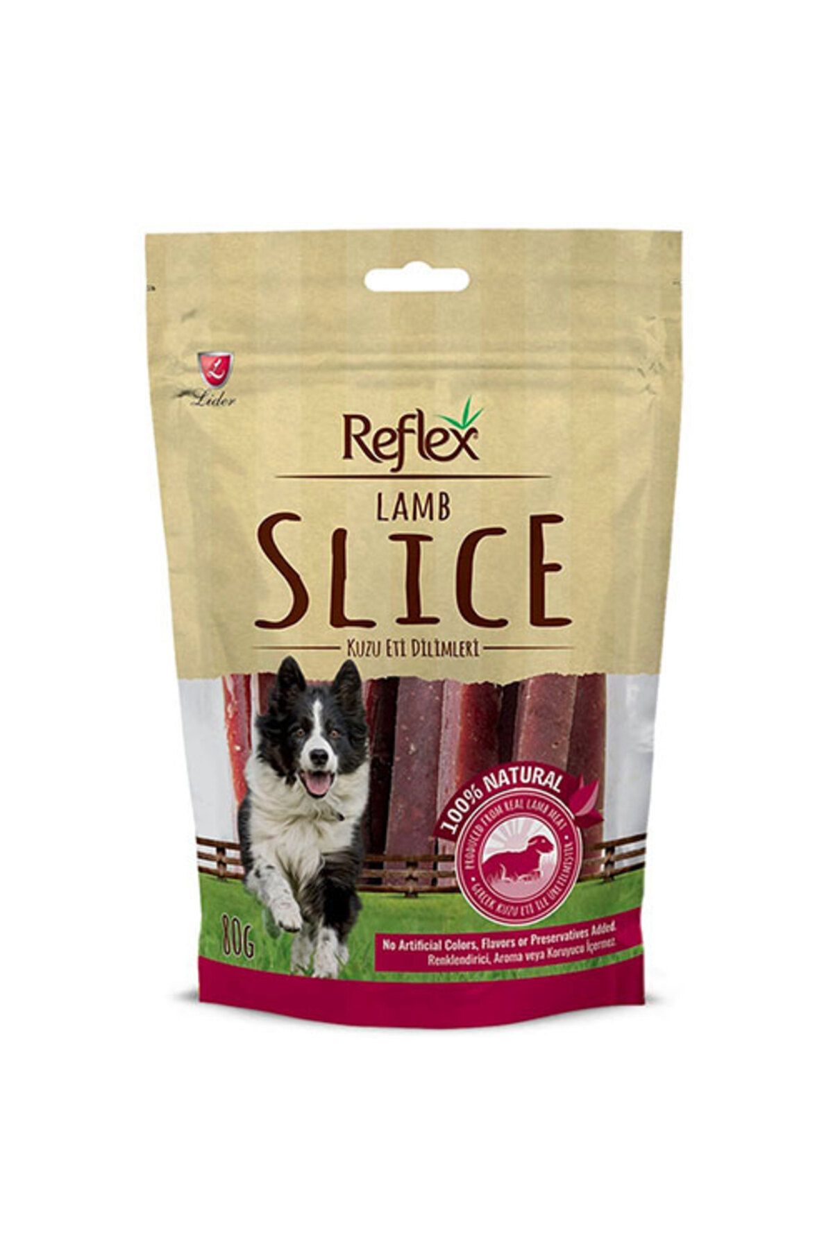 Reflex Lamb Slice Kuzu Etli Dilim Köpek Ödül 80 gr