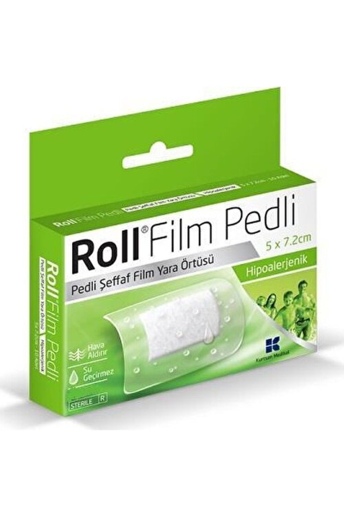 Roll Film Pedli 5x7.2 Cm 50lı Steril Yara Örtüsü Su Geçirmez