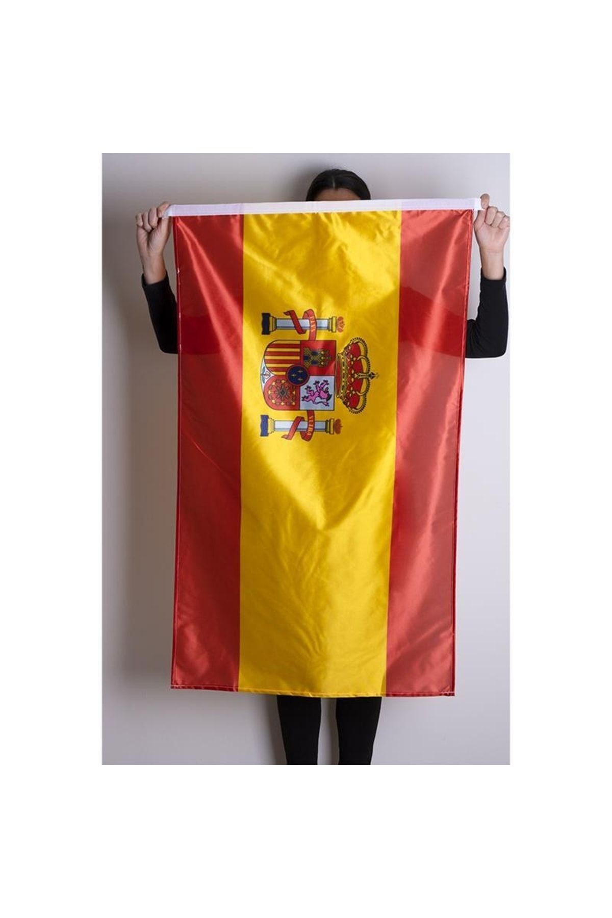 ZC Bayrak Ispanya Milli Gönder Bayrağı Raşel Kumaş Dijital Baskı