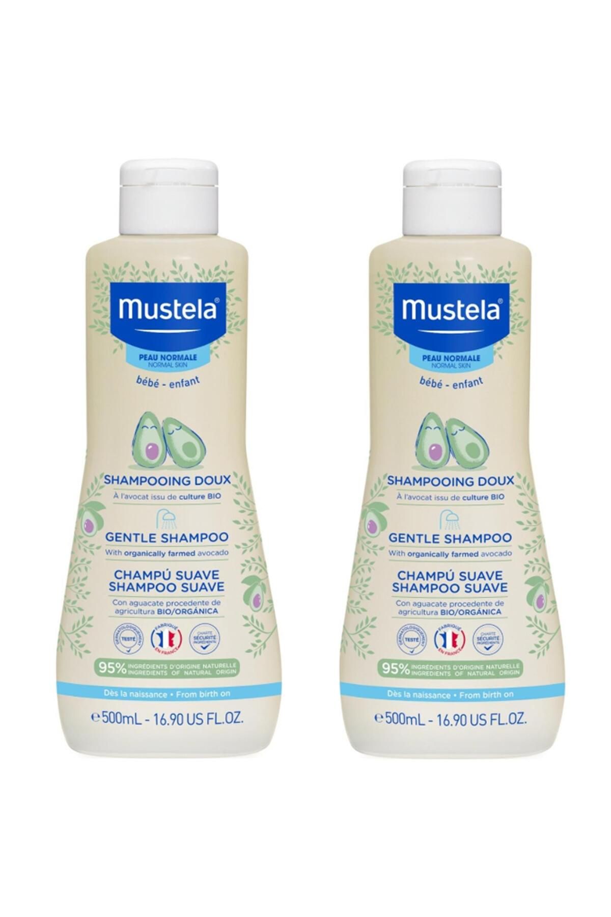 Mustela Gentle Shampoo Papatya Özlü Bebek Şampuanı 500 Ml 2 Adet