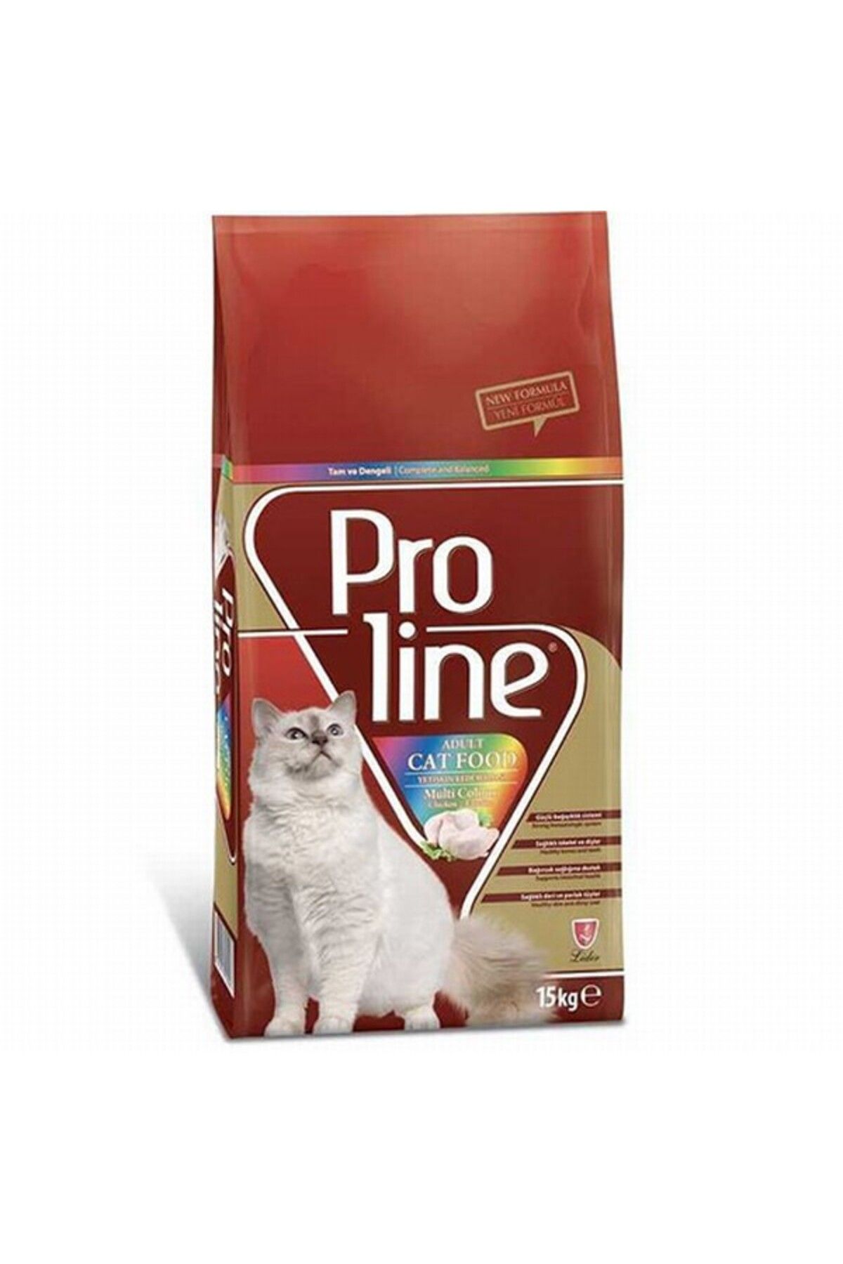 Pro Line Proline Multi Colour Renkli Taneli Yetişkin Kedi Maması 15 Kg