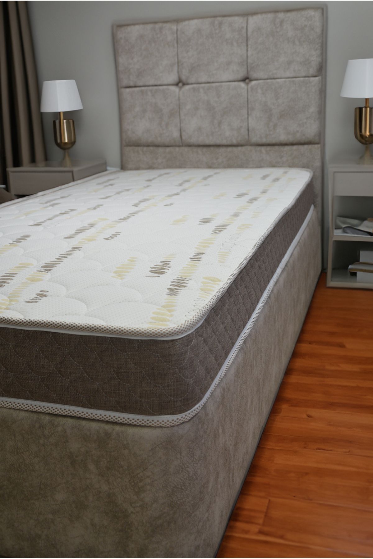 Pure Sleep 20 cm tek kişilik YAYLI baza yatağı, unisex full ortopedik yataklar, lux çocuk baza yatak