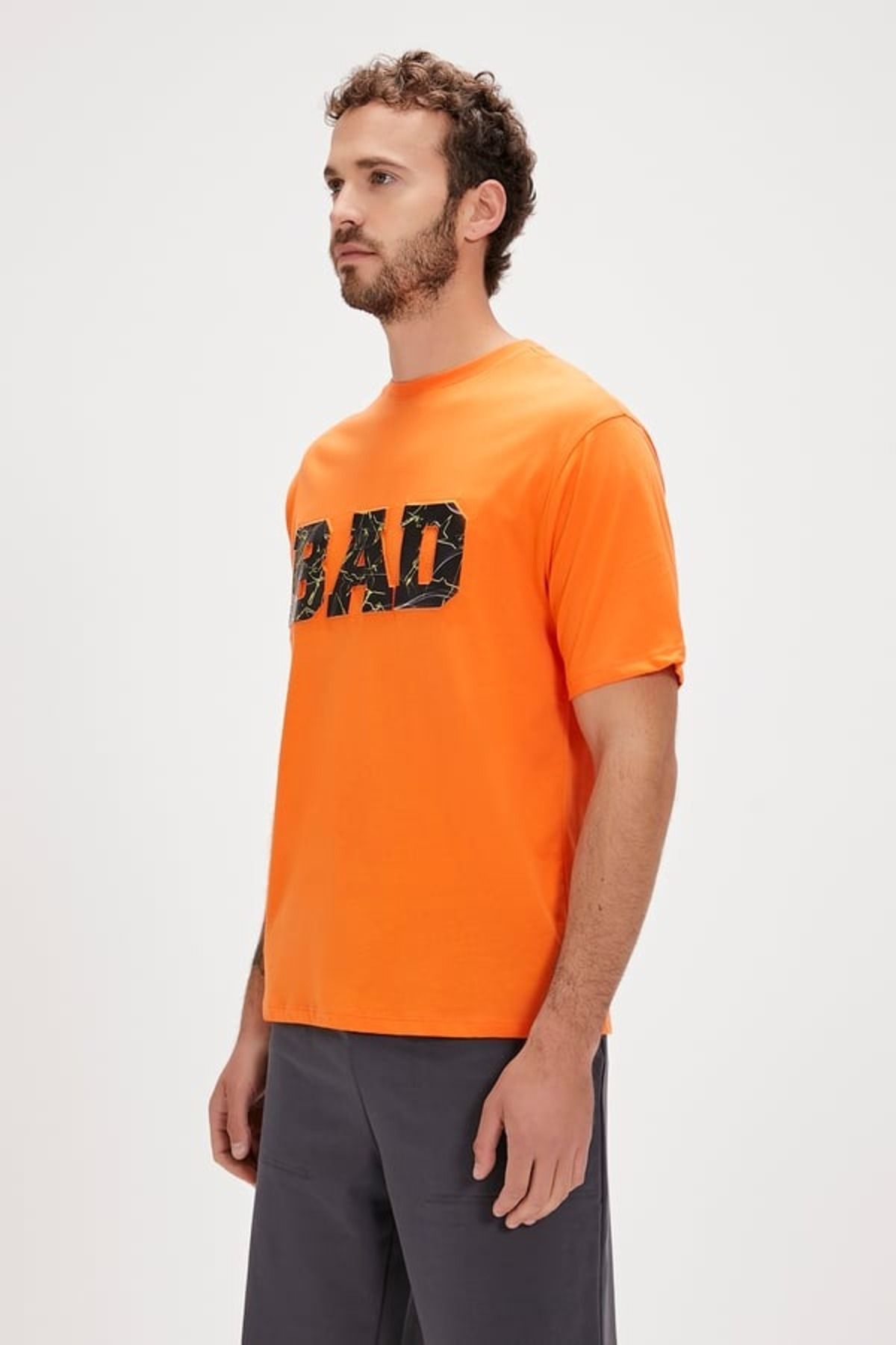 Bad Bear Leven T-shırt Os Erkek T-shirt 24.01.07.061 Orange