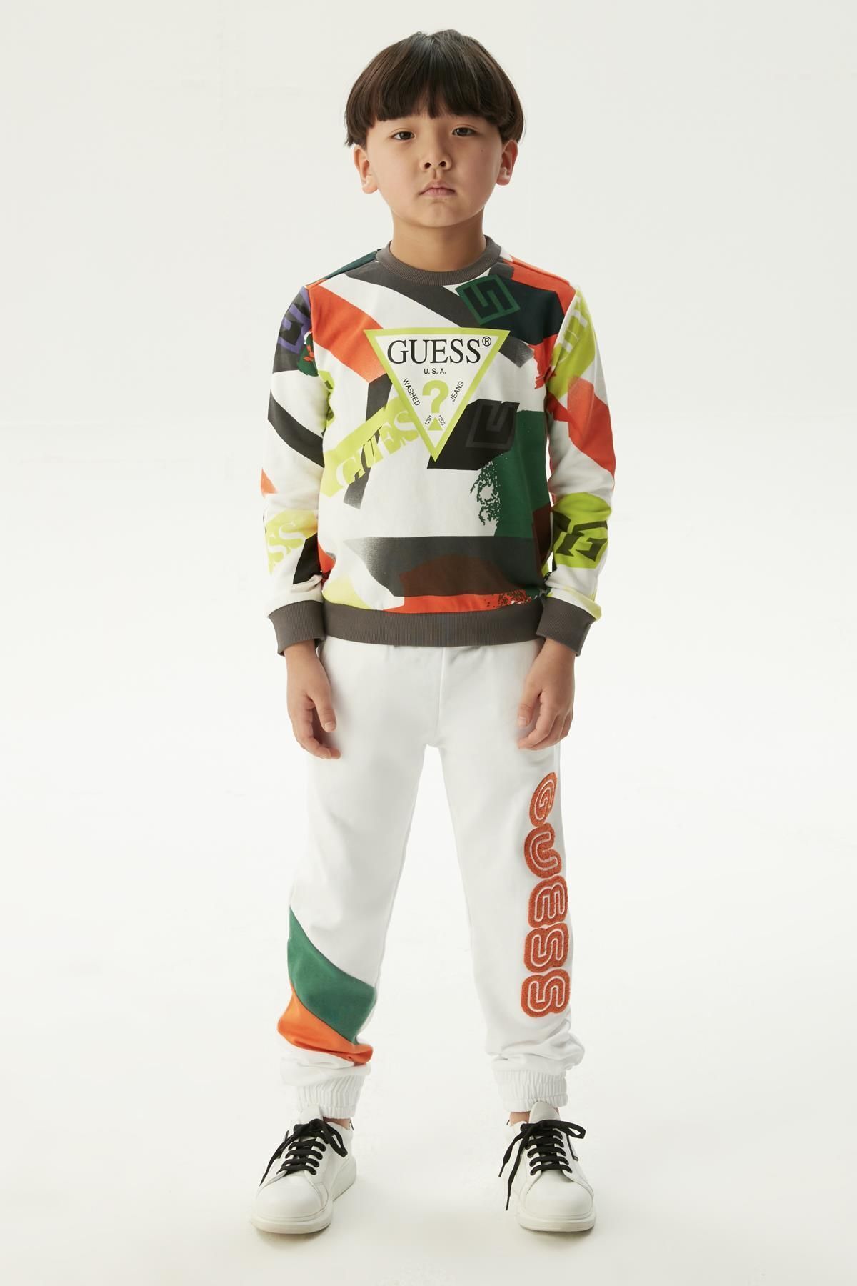 Guess BG Store Erkek Çocuk Renkli Sweatshirt