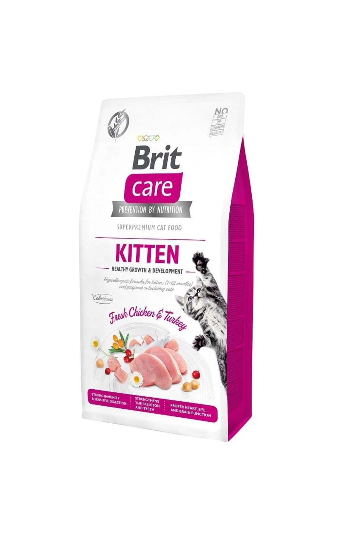 Brit Care Grain-free Tahılsız Tavuklu Ve Hindili Sağlıklı Büyüme & Gelişim Destekleyici Yavru Kedi K