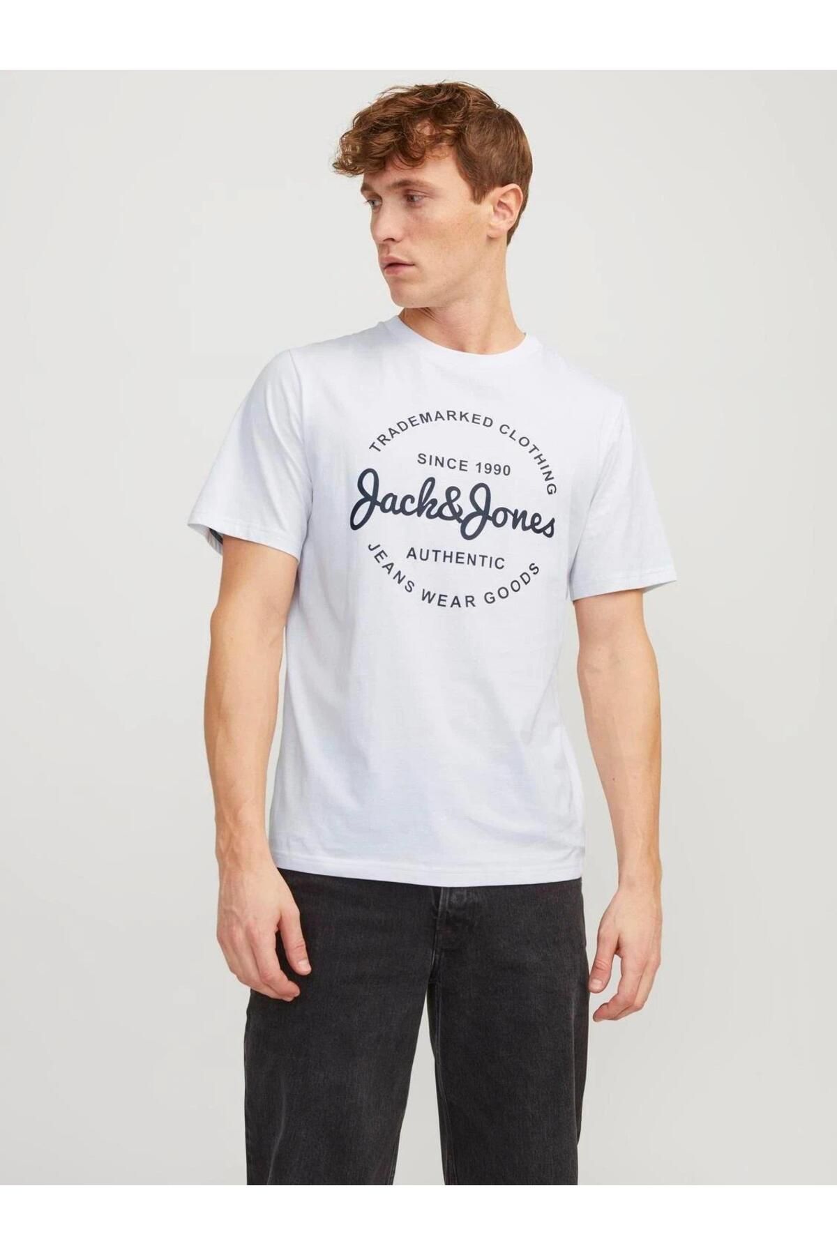 Jack & Jones Jjforest Tee Ss Crew Neck- White 12247972-wh