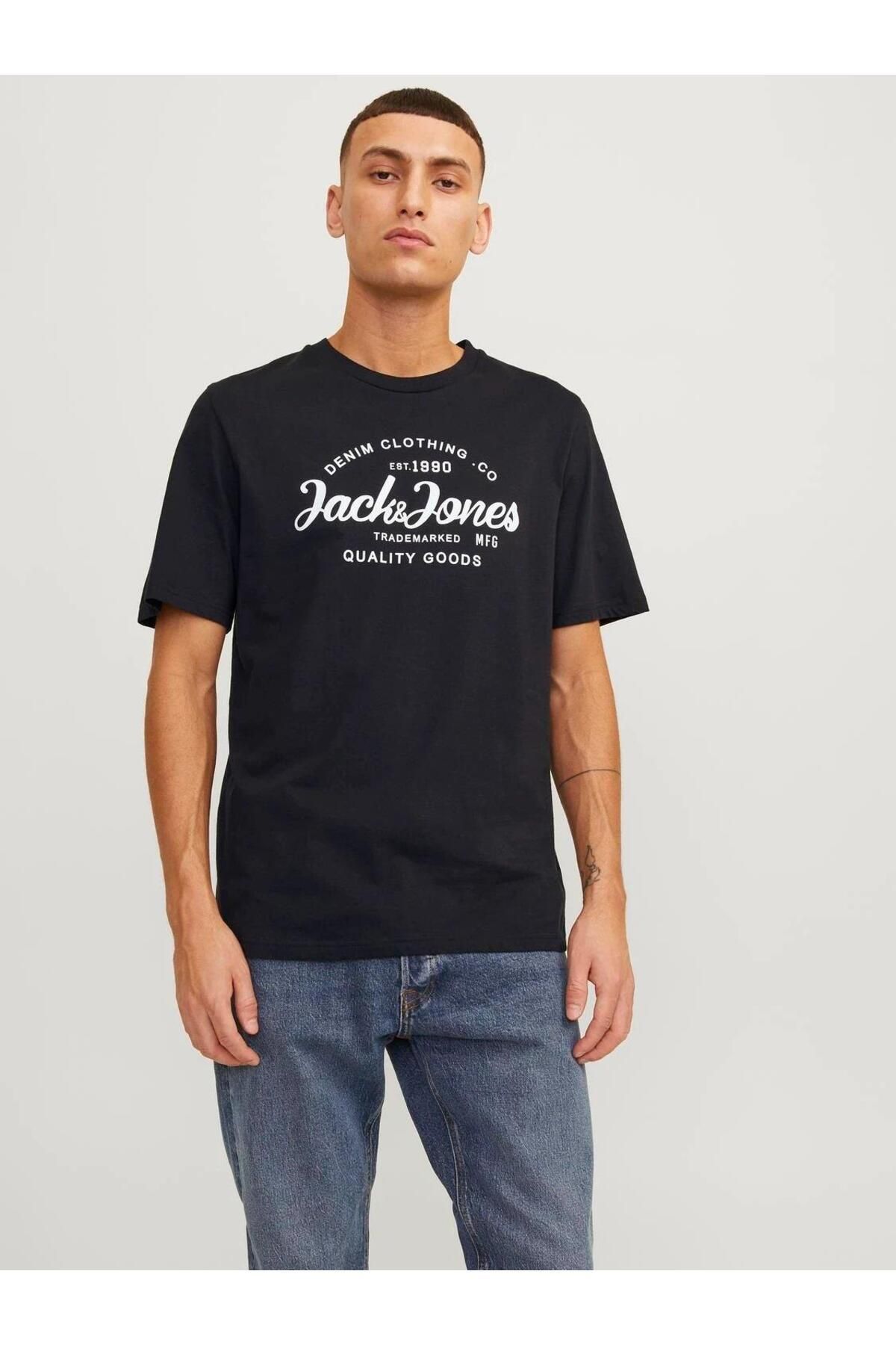 Jack & Jones Jjforest Tee Ss Crew Neck- Black 12247972-bl