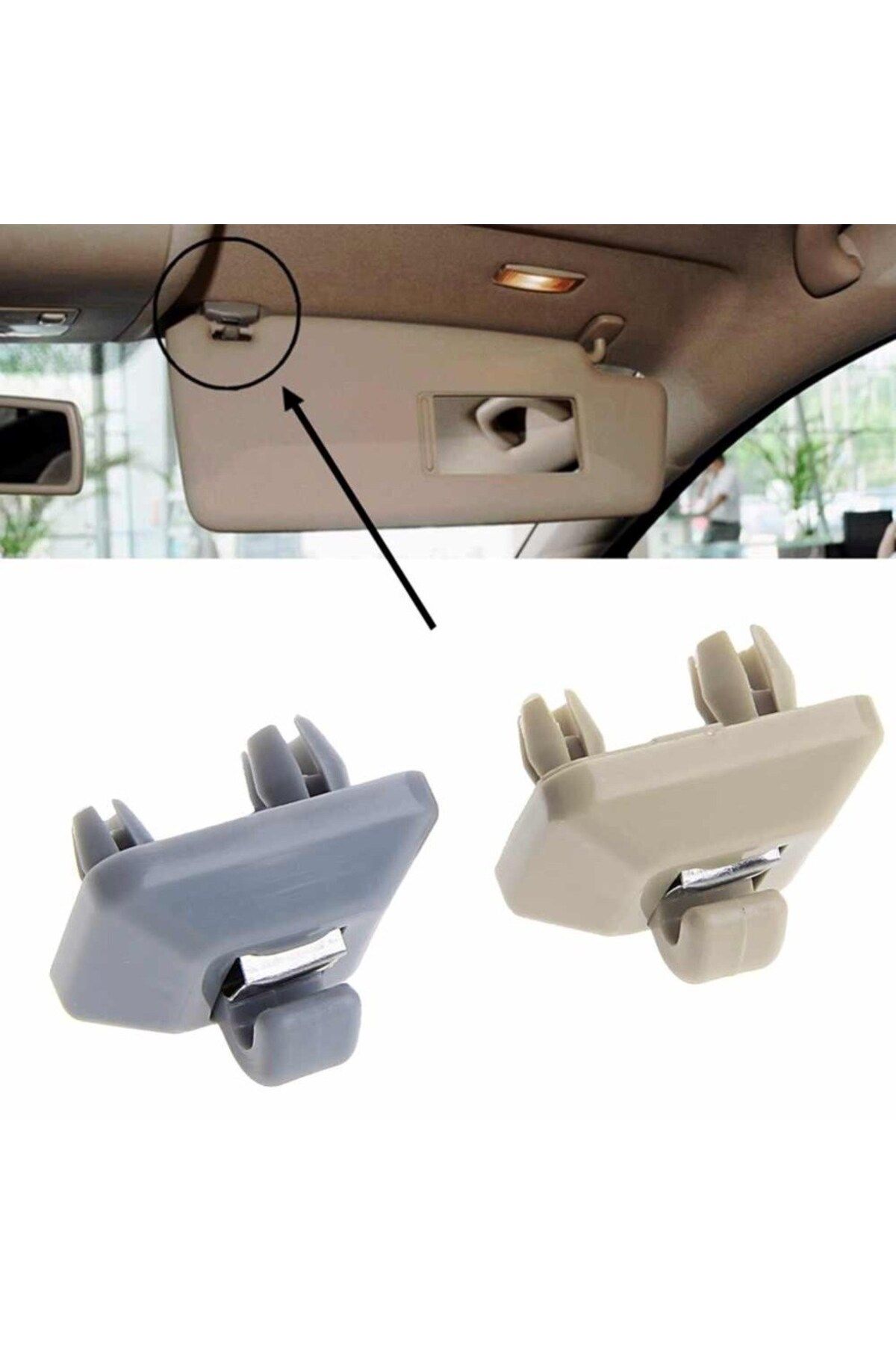 parcafix Audi A1- A3 - A4 - A5 - Q3 - Q5 Güneşlik Klipsi Bej 504600657