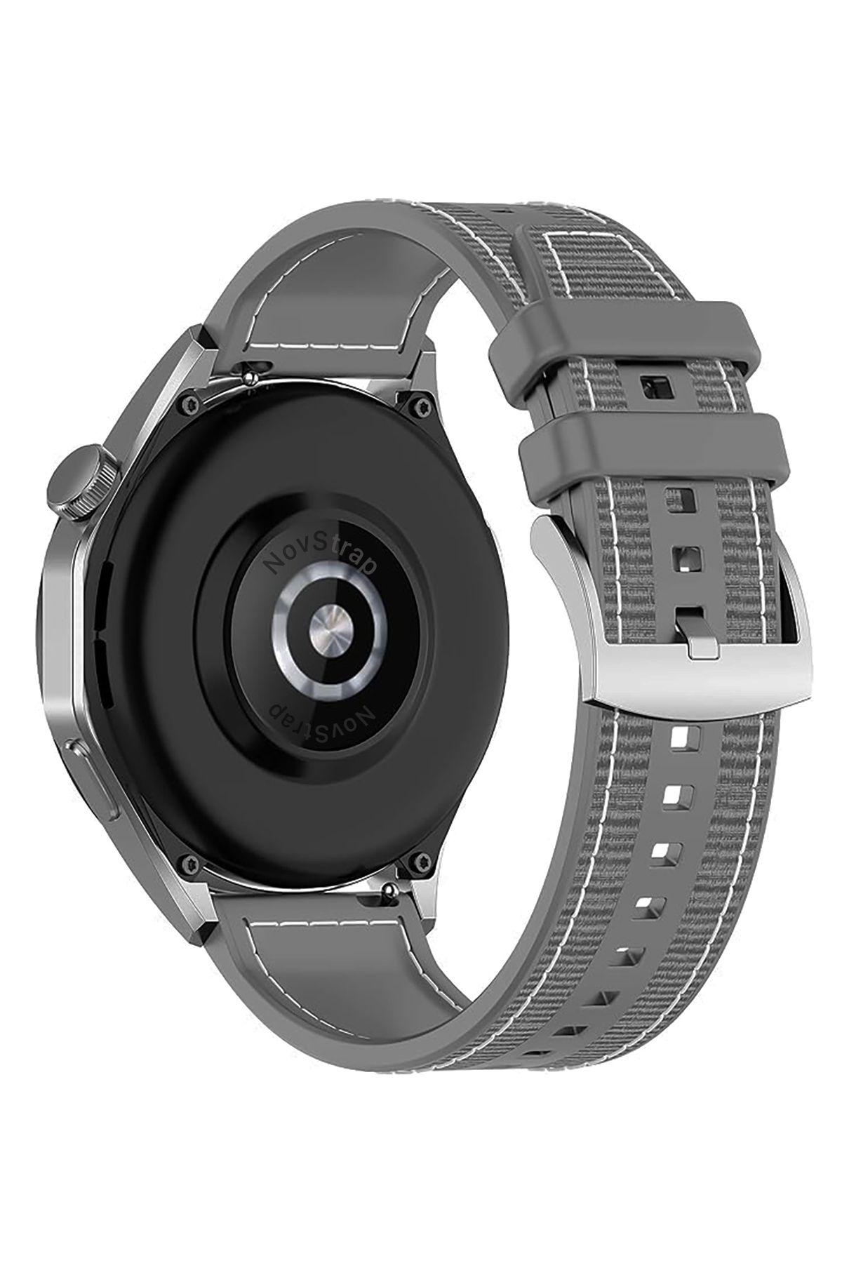 NovStrap Samsung Galaxy Watch 4 5 6 40 42 43 44 45 46 47 mm ile Uyumlu Kordon (20mm) Lansman Kumaş