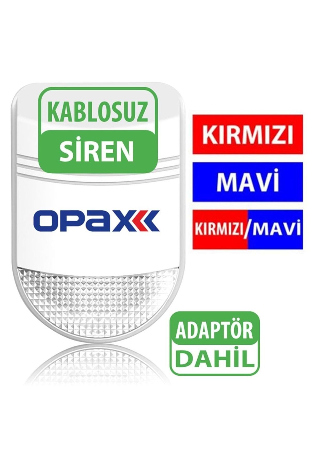 OPAX Bgr-09 Kablosuz Harici Siren /mesafe Artırıcı /repeater Adaptör Dahil