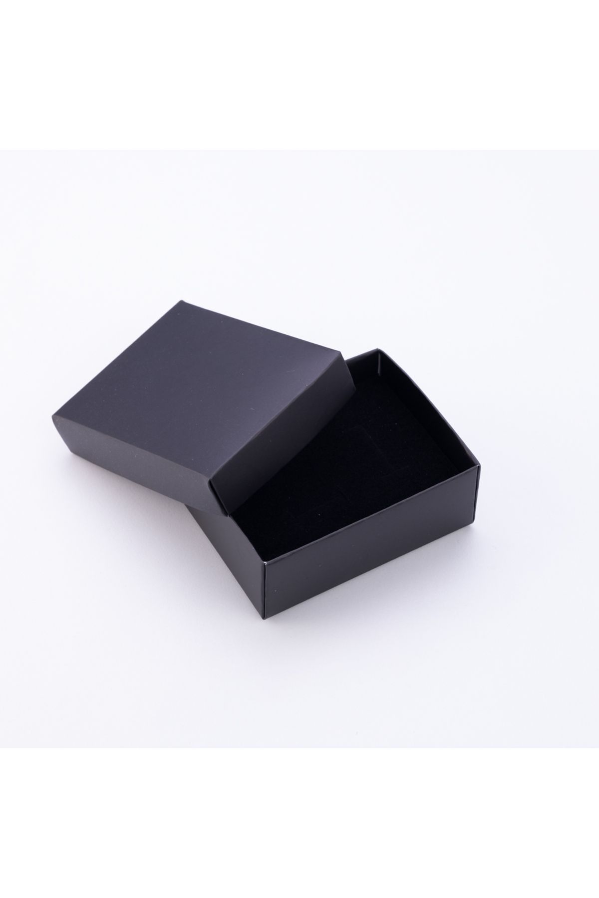 Bimotif Siyah 2li kolye kutusu, 85x65x30 mm