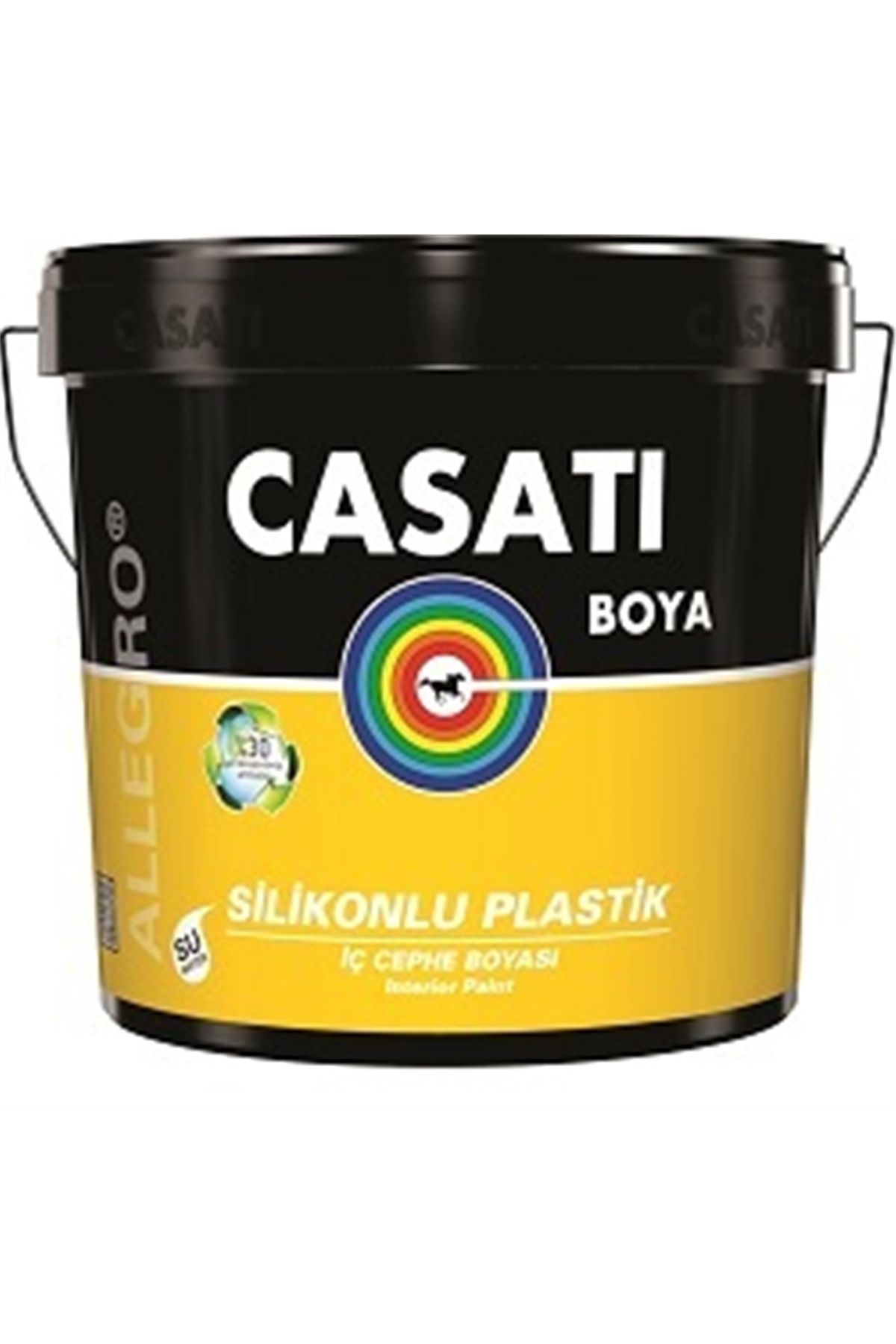 Casati Allegro Silikonlu Plastik Iç Cephe Boyası C120 Dingin Beyaz 3,5 Kg