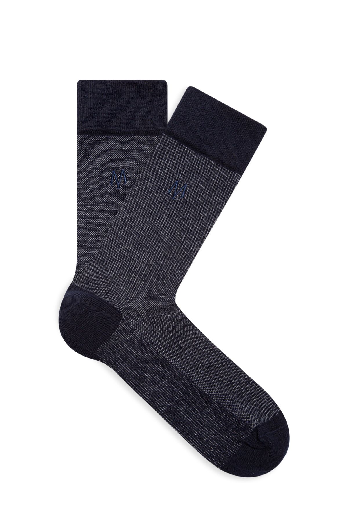 Mavi Baskılı Lacivert Soket Çorap 091760-28417