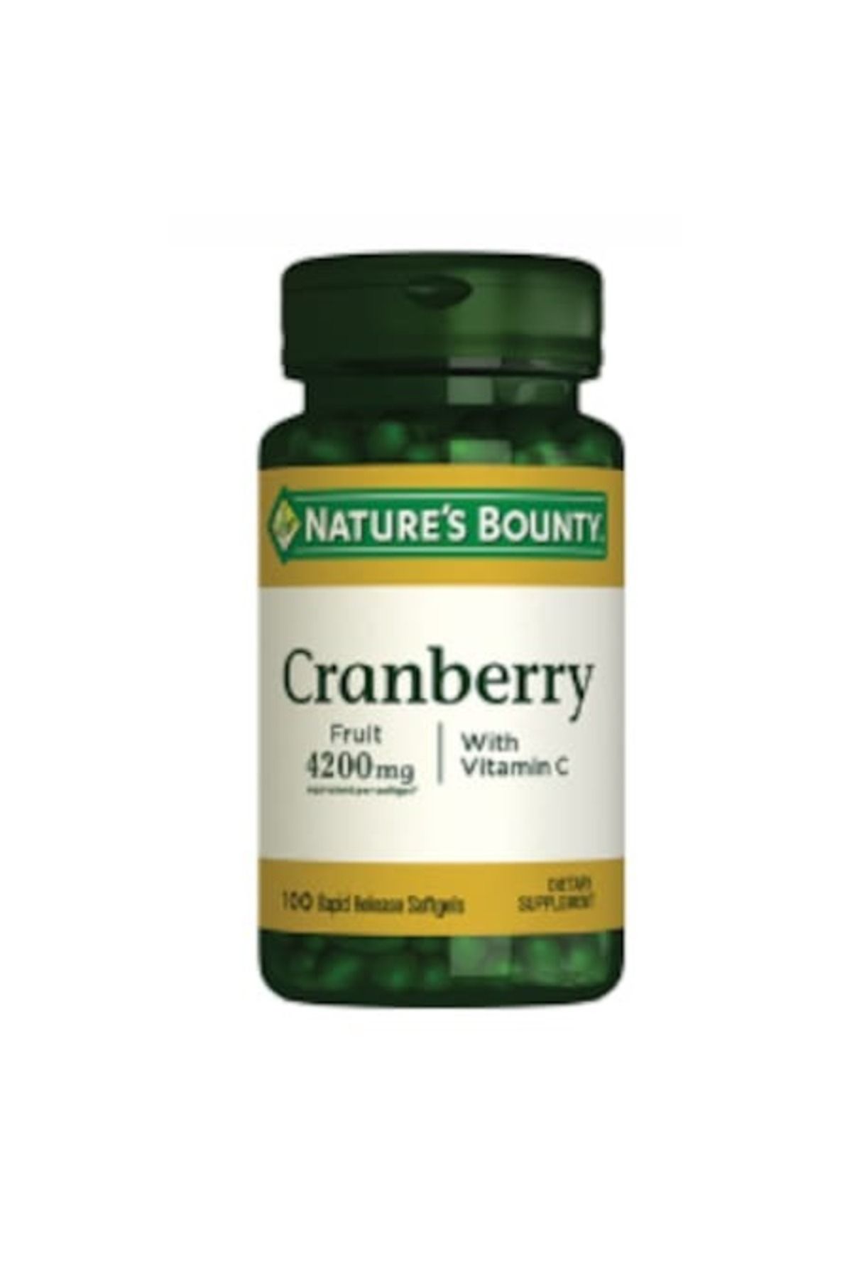 Natures Bounty Cranberry 100 Softgel