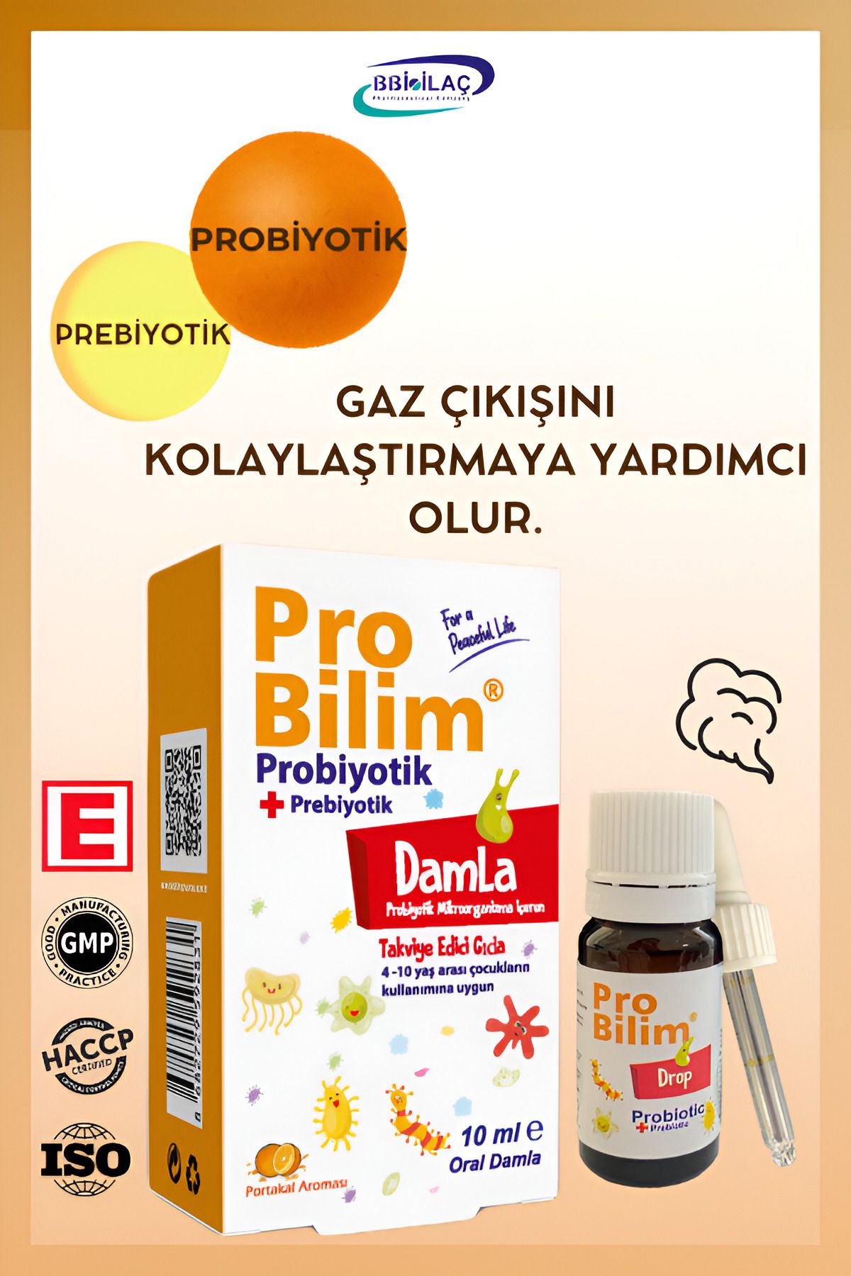 probilim ® Damla 10 ml , Probiyotik, Prebiyotik, Gaz Damlası