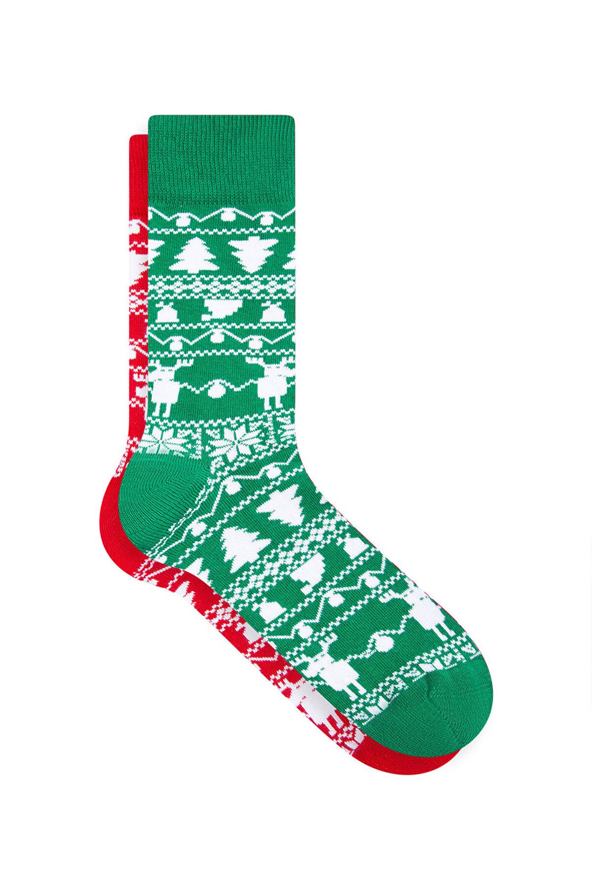 Mavi Yılbaşı Temalı 2li Çorap Seti 0911390-82054