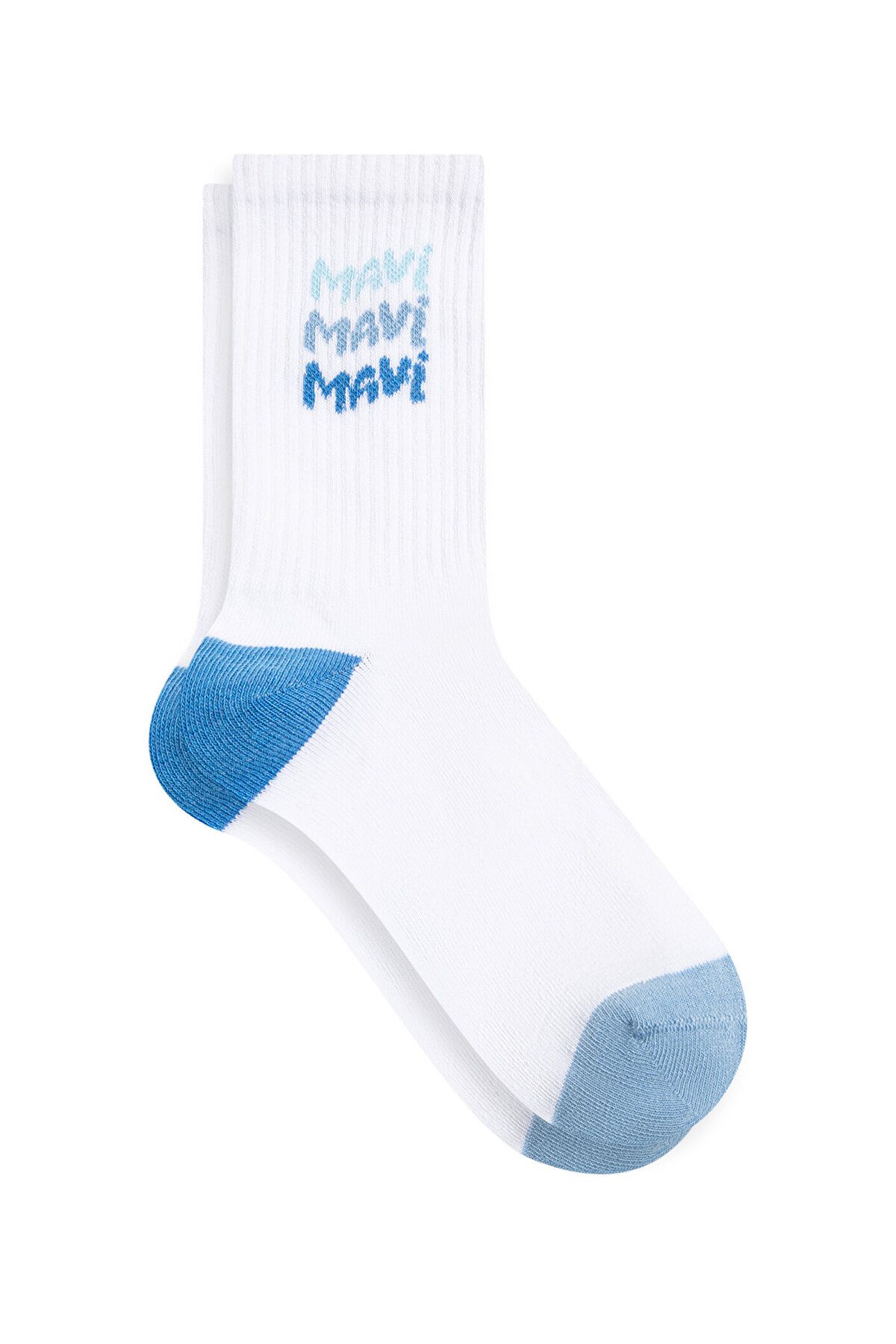 Mavi Beyaz Soket Çorap 1912415-620