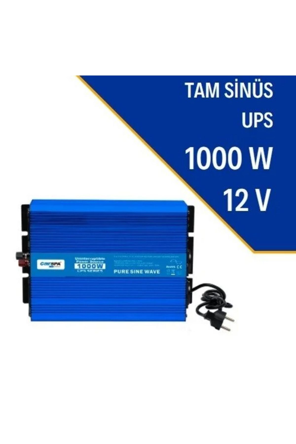 Carspa ® 1000w 12v Tam Sinüs Inverter (UPS) Ea2363217