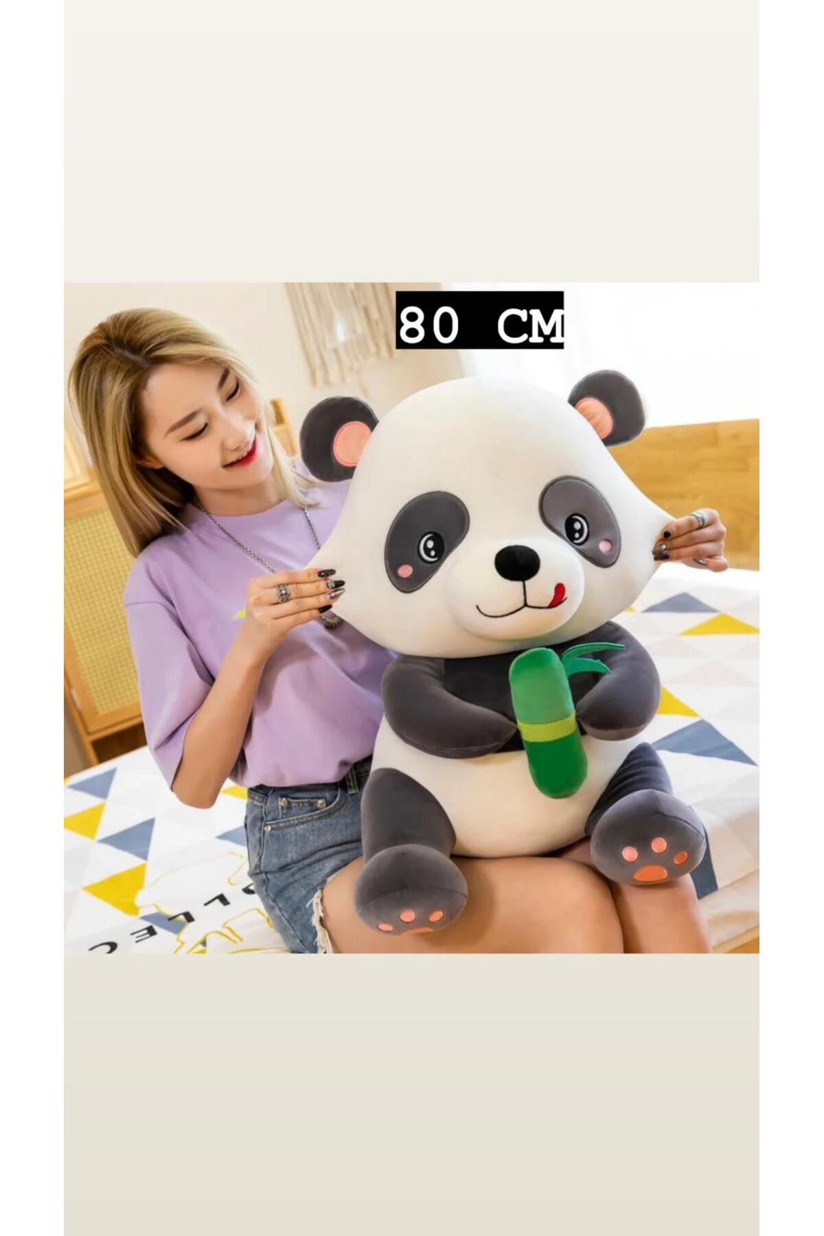 MEM STORE Panda Peluş Oyuncak Ayıcık Uyku Ve Oyun Arkadaşım 80 Cm
