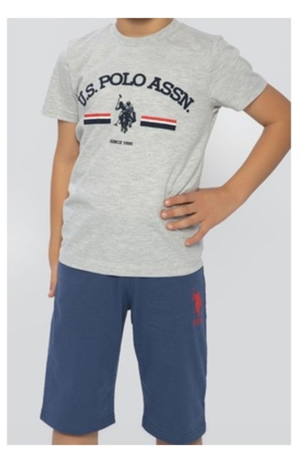 U.S. Polo Assn. Us Polo Assn Kısa Kollu Erkek Çocuk Pijama Takımı