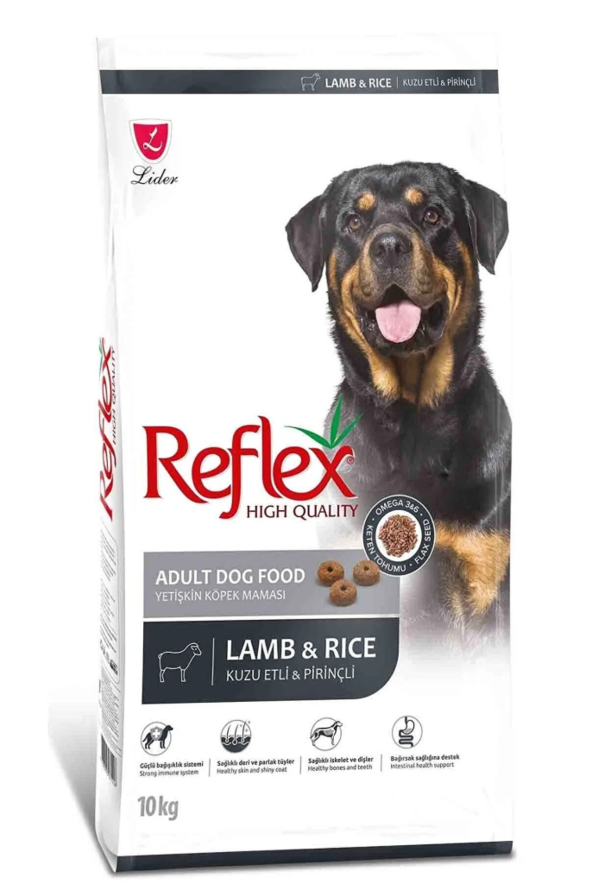 Reflex Yetişkin Kuzulu & Pirinçli Yetişkin Köpek Maması 10 Kg