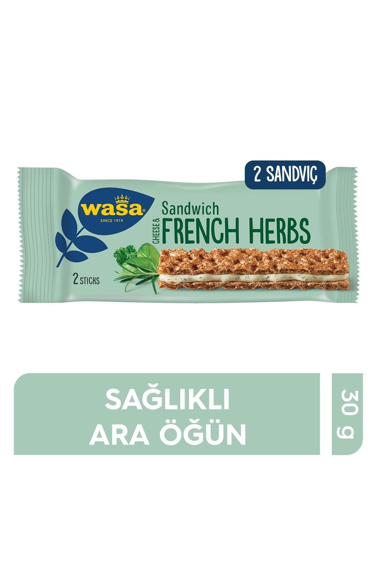 Wasa French Herbs/ Baharatlı & Krem Peynirli Sandviç 30 Gr.