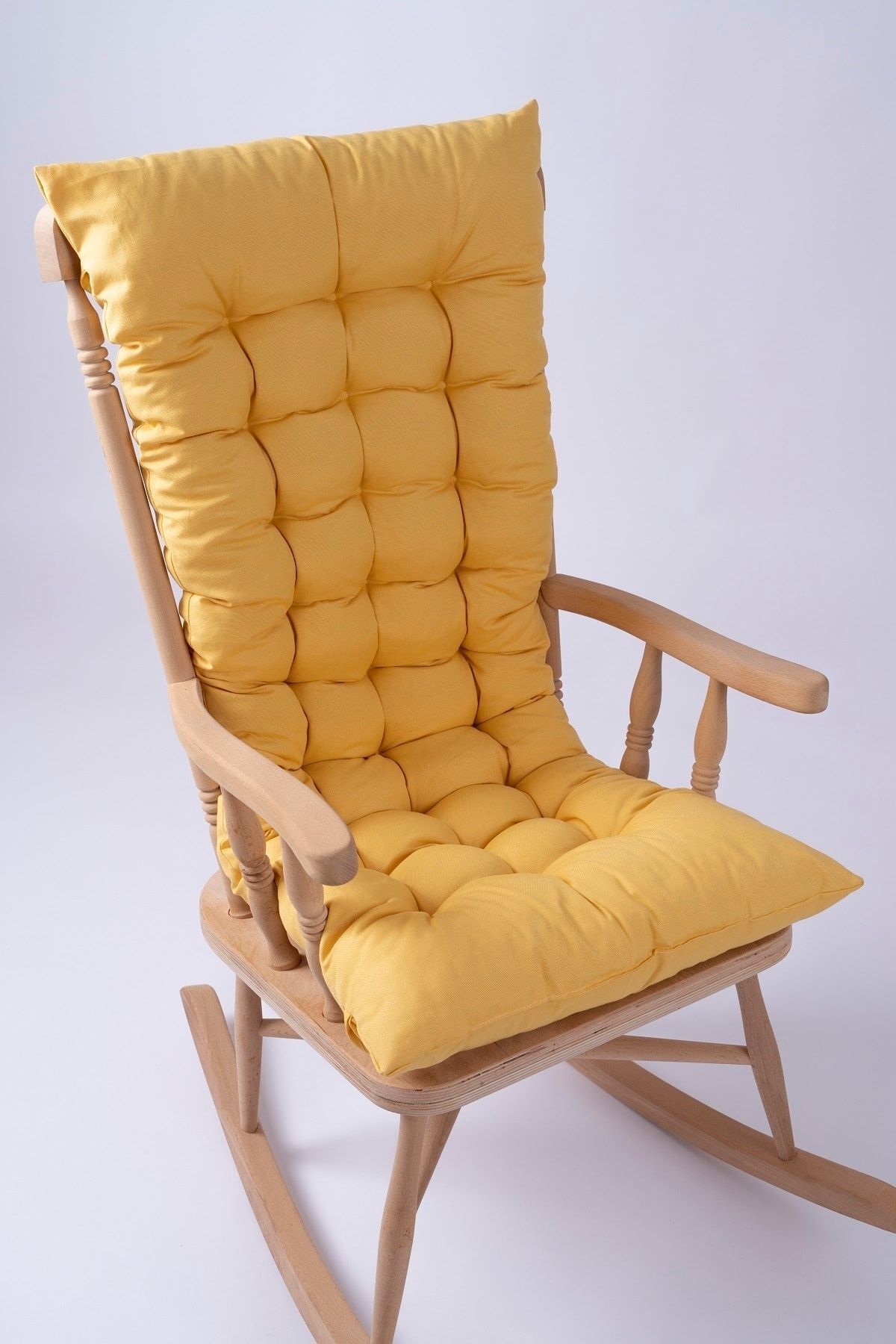 ALTINPAMUK Selen Lüx Sallanan Sandalye, Bank, Salıncak Minderi 120x50cm Sarı (SADECE MİNDER)